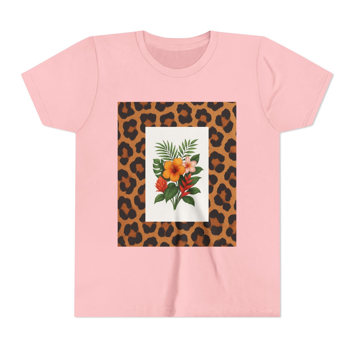 Copy of Tropical Leopard Print T-Shirt, Unisex Tee, Floral Graphic Shirt, Casual Wear, Summer Outfit, Gift for Nature Lovers