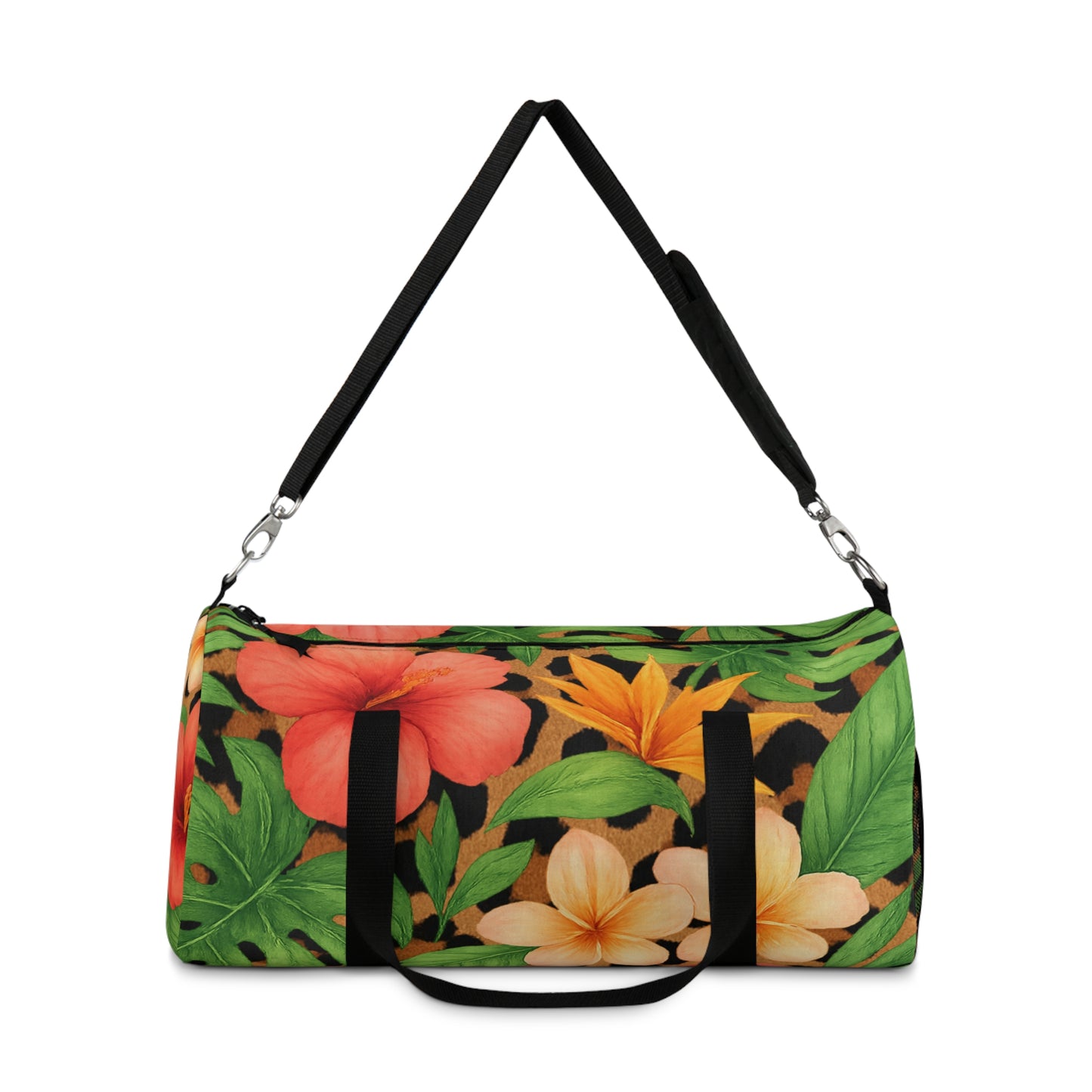 Tropical Floral Duffel Bag, Boho Weekender Bag, Gym Bag, Travel Bag, Stylish Overnight Bag, Perfect for Beach Trips & Gifts