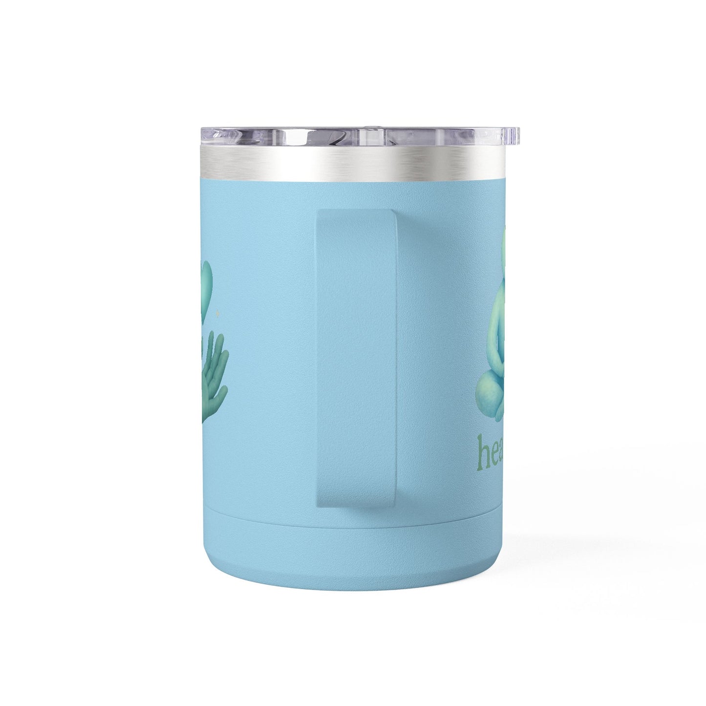 Heartwarming Coffee Mug Tumbler, Perfect for Gift, Inspirational Drinkware, Cozy Vibes, Hand-Illustrated Design, Everyday Use