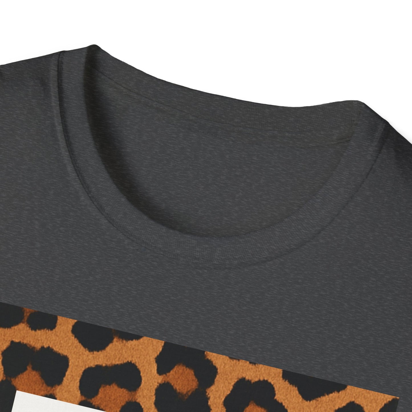 Tropical Leopard Print T-Shirt, Unisex Tee, Floral Graphic Shirt, Casual Wear, Summer Outfit, Gift for Nature Lovers