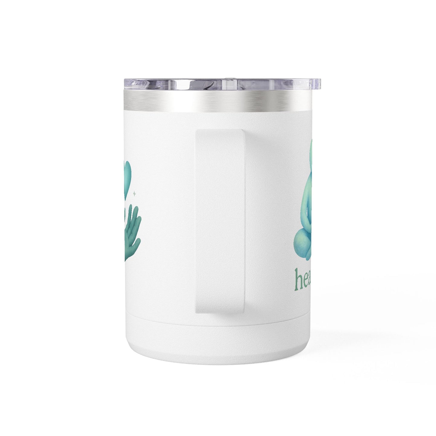 Heartwarming Coffee Mug Tumbler, Perfect for Gift, Inspirational Drinkware, Cozy Vibes, Hand-Illustrated Design, Everyday Use