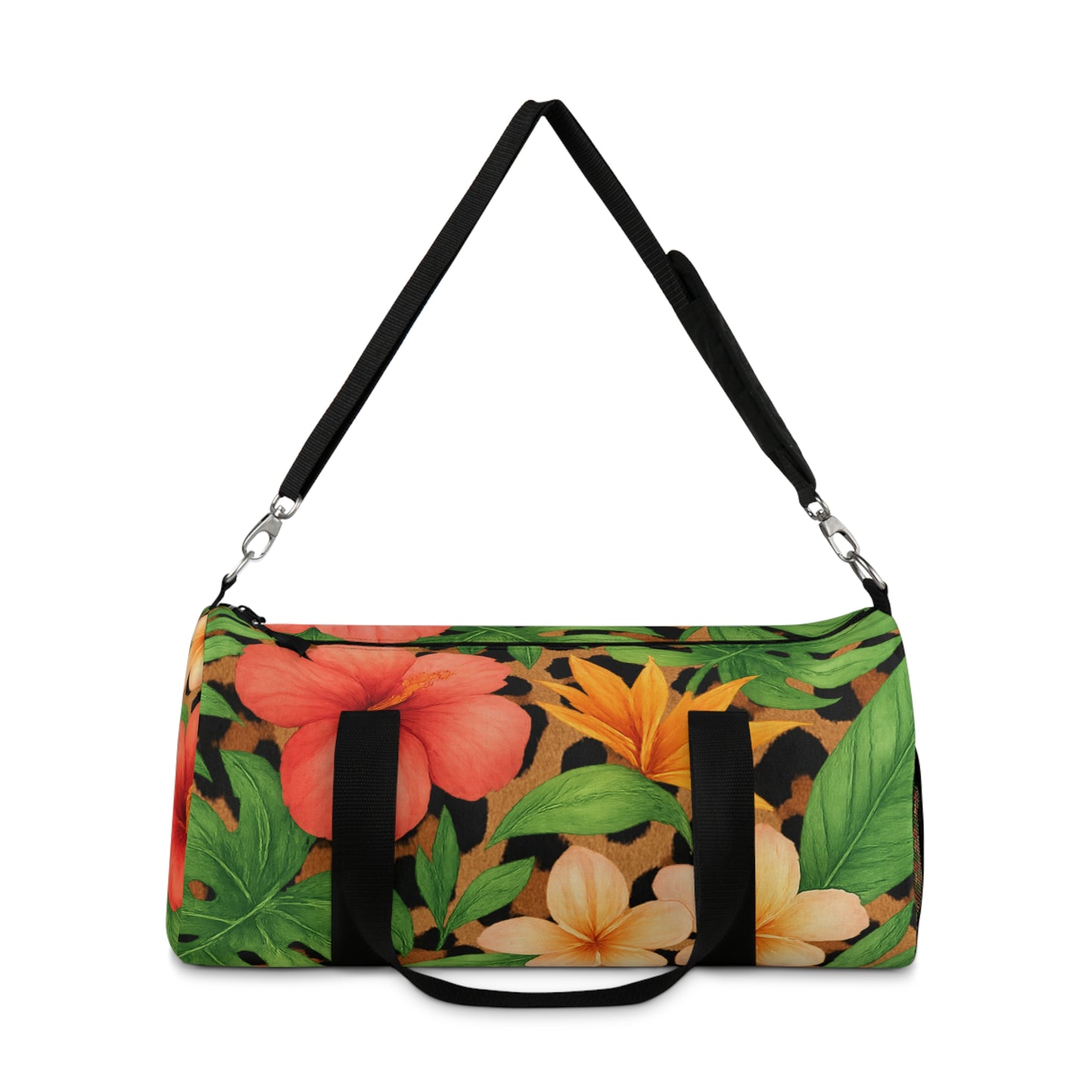Tropical Floral Duffel Bag, Boho Weekender Bag, Gym Bag, Travel Bag, Stylish Overnight Bag, Perfect for Beach Trips & Gifts
