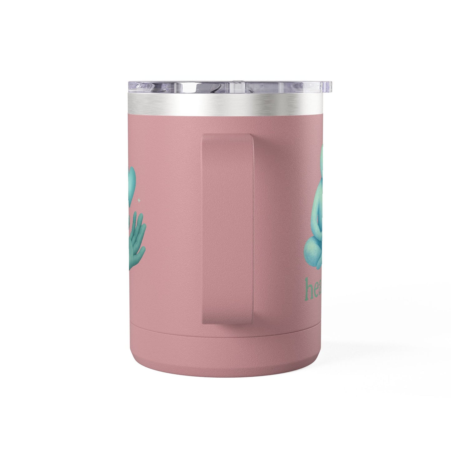 Heartwarming Coffee Mug Tumbler, Perfect for Gift, Inspirational Drinkware, Cozy Vibes, Hand-Illustrated Design, Everyday Use