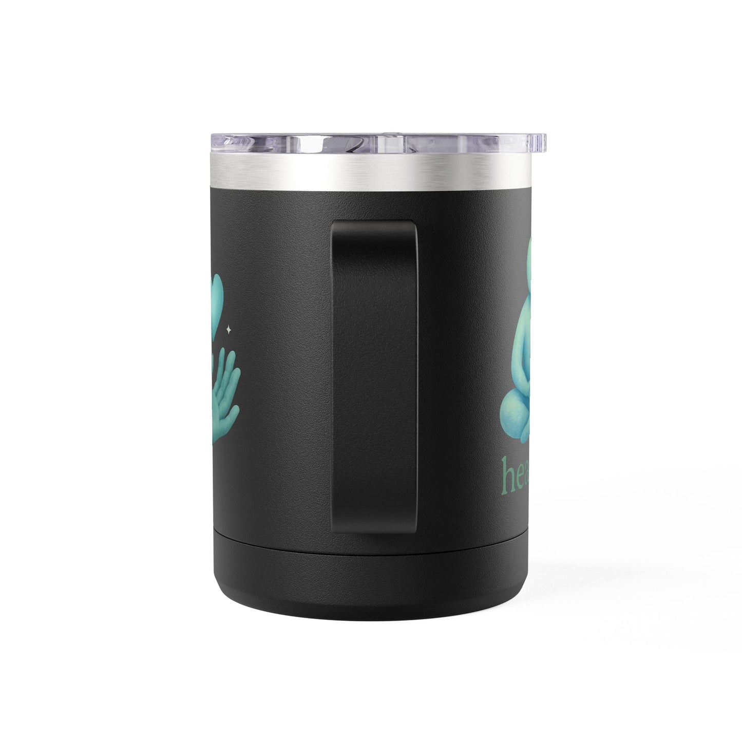 Heartwarming Coffee Mug Tumbler, Perfect for Gift, Inspirational Drinkware, Cozy Vibes, Hand-Illustrated Design, Everyday Use