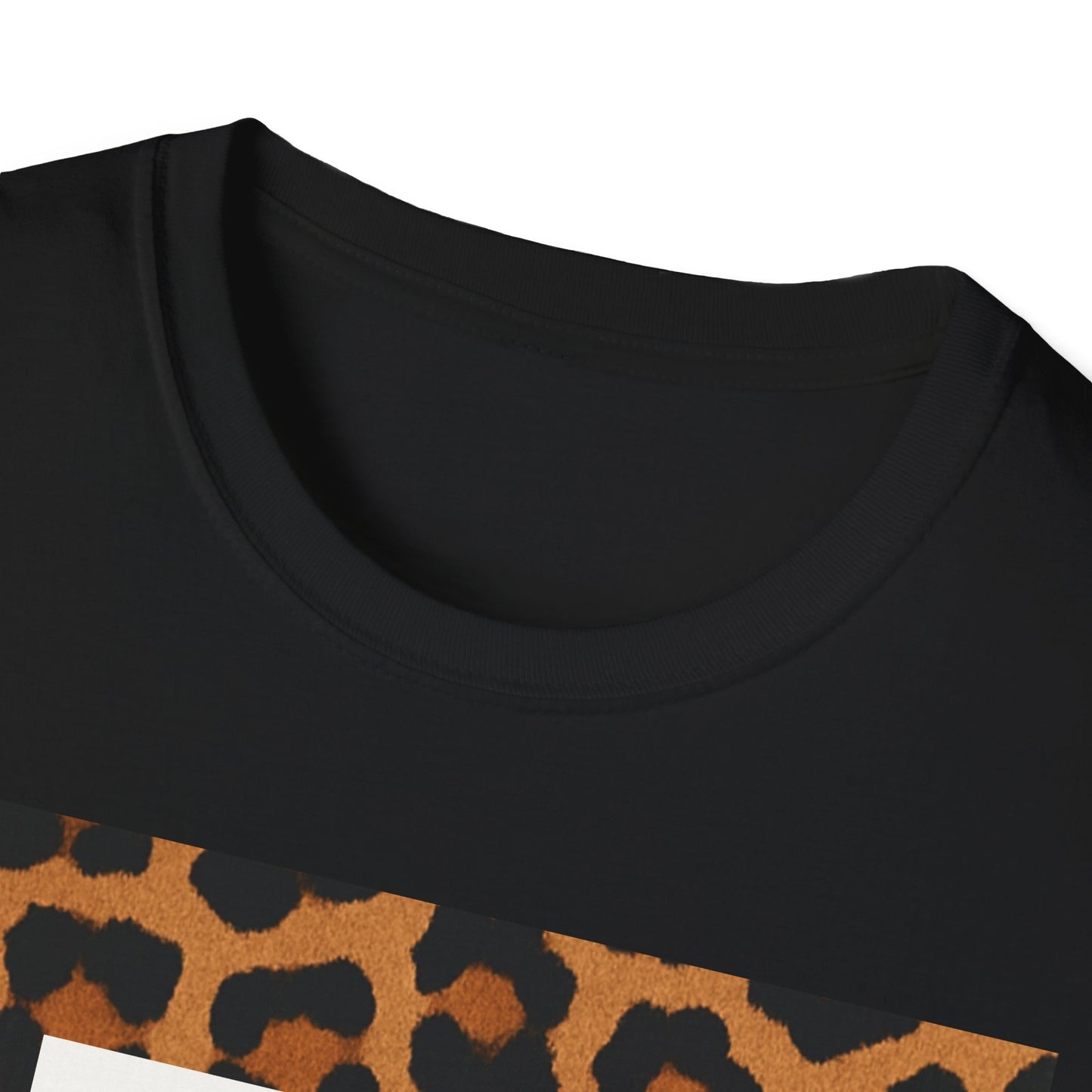 Tropical Leopard Print T-Shirt, Unisex Tee, Floral Graphic Shirt, Casual Wear, Summer Outfit, Gift for Nature Lovers