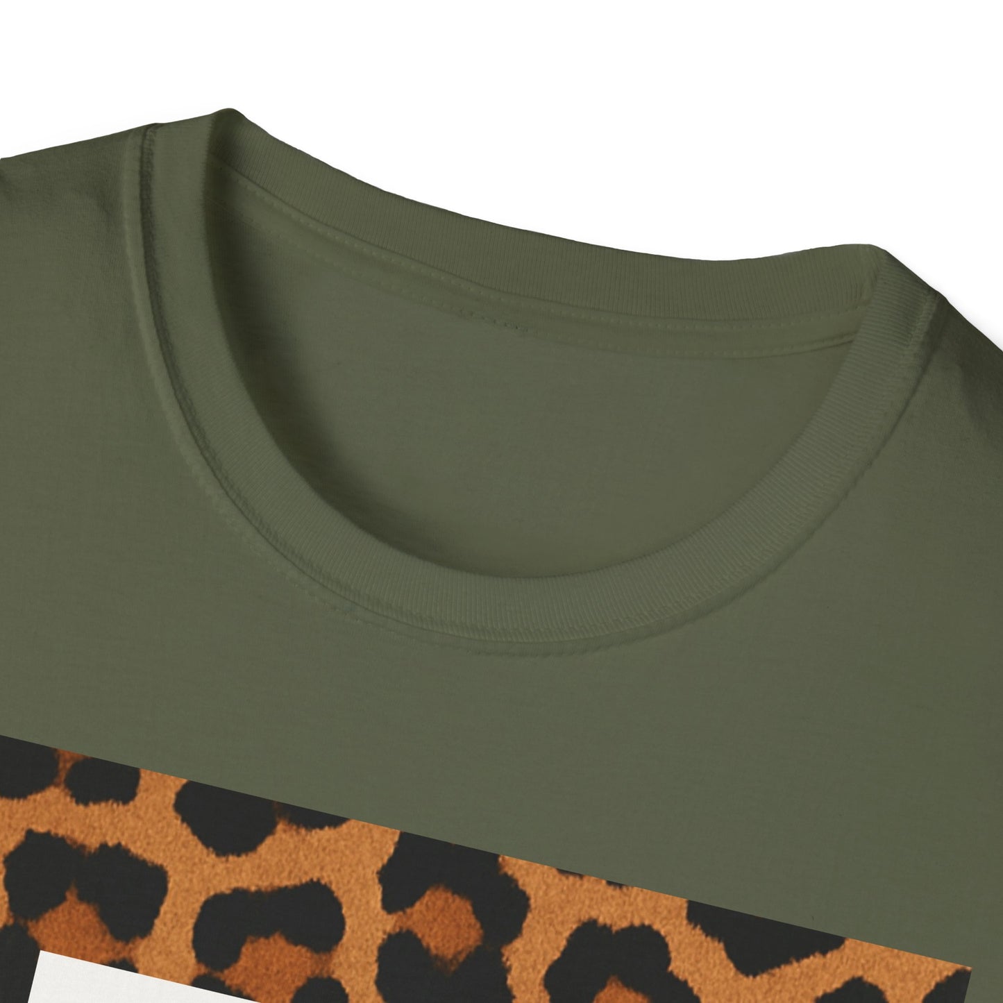 Tropical Leopard Print T-Shirt, Unisex Tee, Floral Graphic Shirt, Casual Wear, Summer Outfit, Gift for Nature Lovers