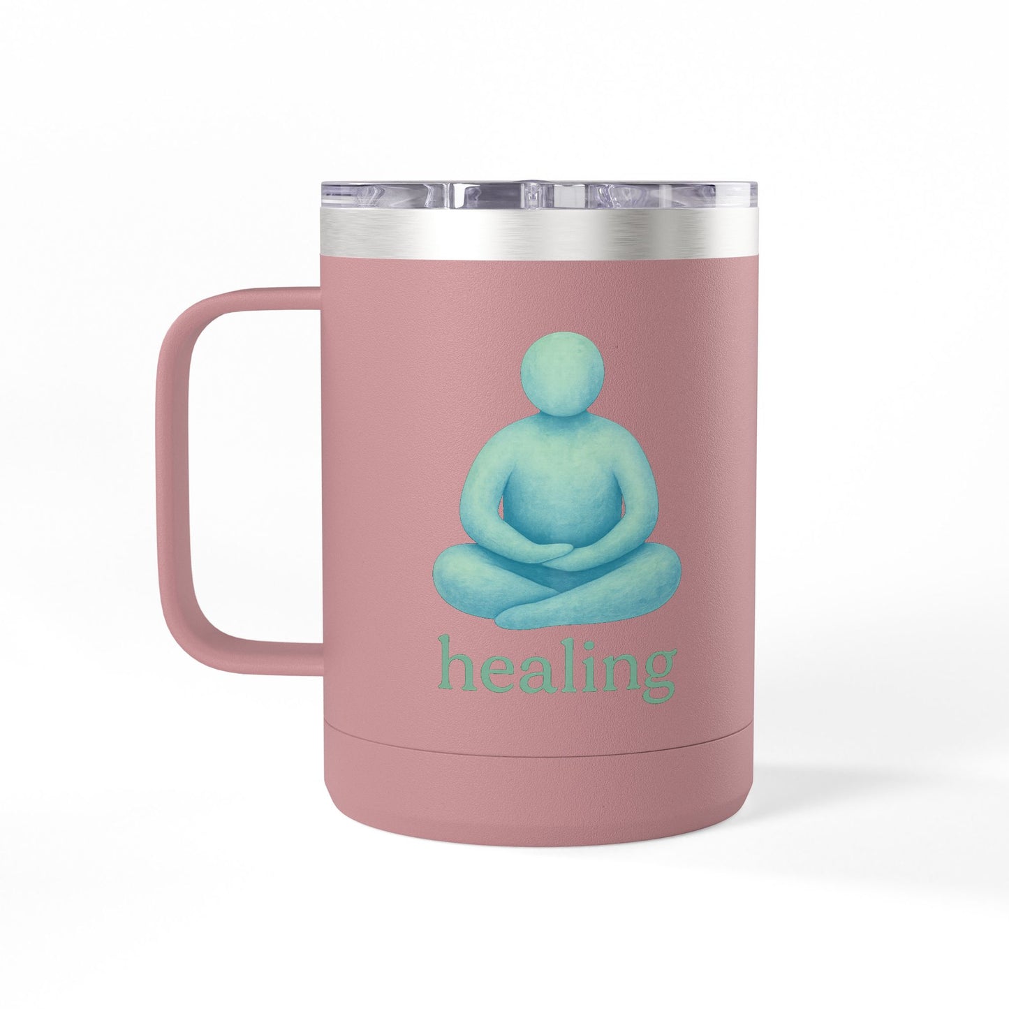 Heartwarming Coffee Mug Tumbler, Perfect for Gift, Inspirational Drinkware, Cozy Vibes, Hand-Illustrated Design, Everyday Use