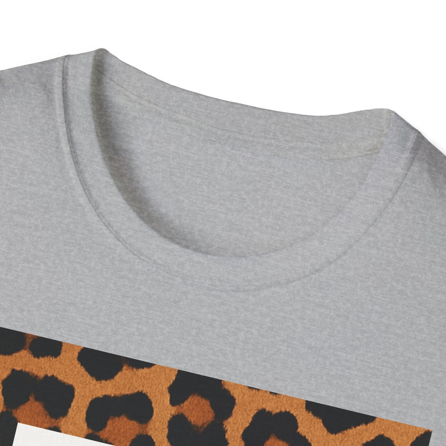 Tropical Leopard Print T-Shirt, Unisex Tee, Floral Graphic Shirt, Casual Wear, Summer Outfit, Gift for Nature Lovers