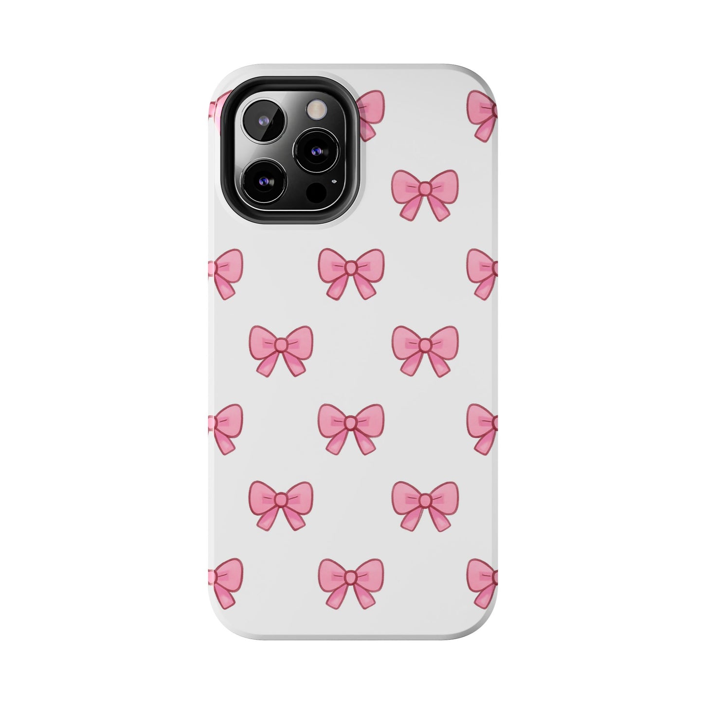 Cute Pink Bow Phone Cases, Tough Phone Cases for Girls, Stylish Phone Covers, Gift for Birthday or Special Occasion, Fashion Accessories
