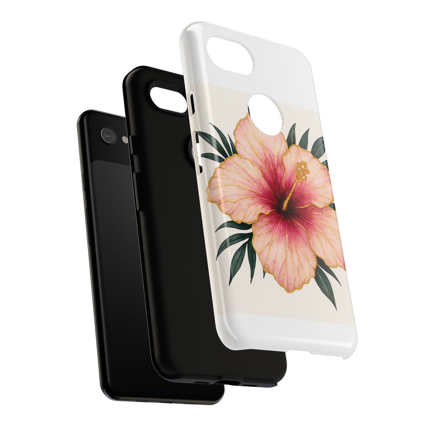 Hibiscus Flower Phone Case | Tropical Floral Design, Tough Phone Cover, Summer Vibes, Gift for Nature Lovers, Birthday Present