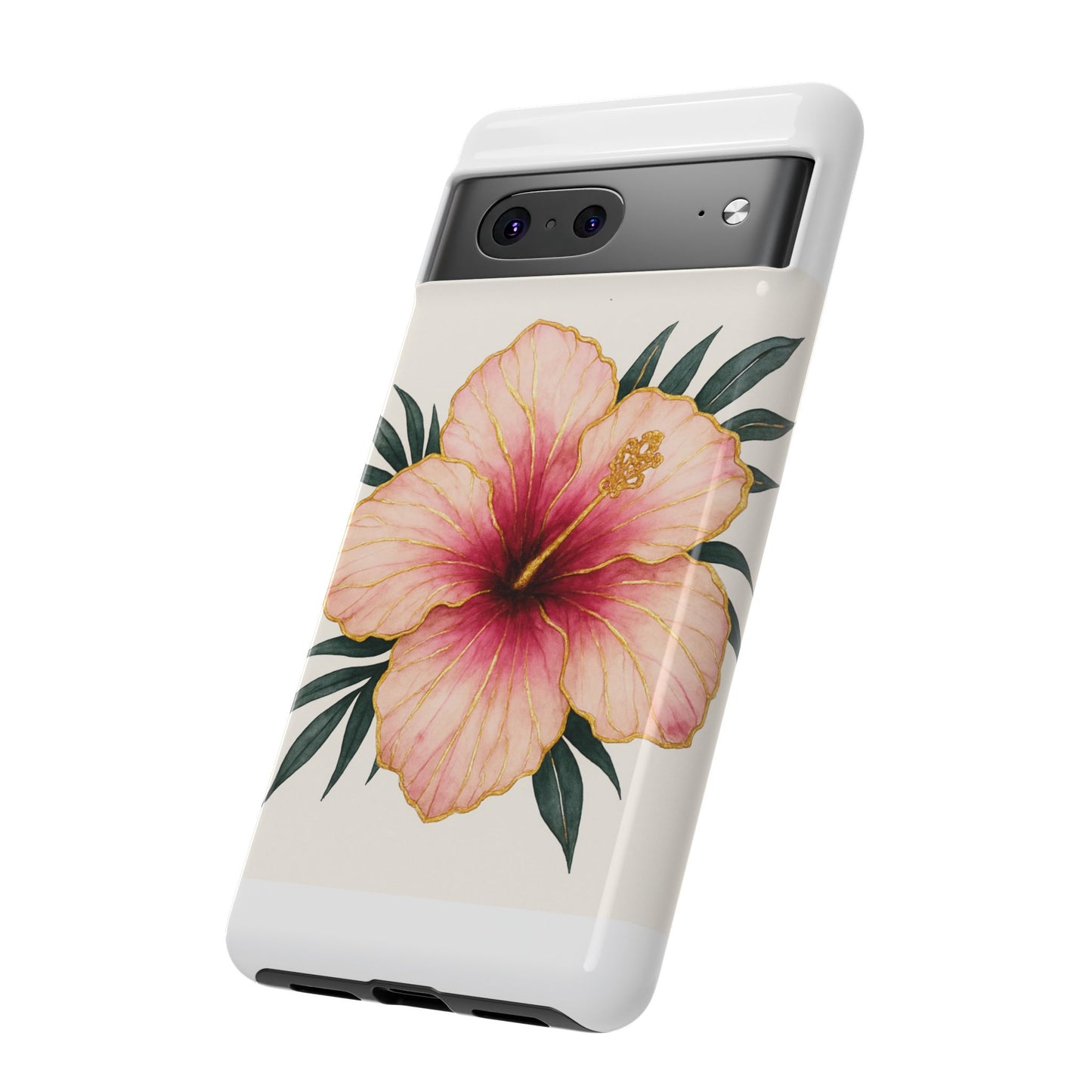Hibiscus Flower Phone Case | Tropical Floral Design, Tough Phone Cover, Summer Vibes, Gift for Nature Lovers, Birthday Present