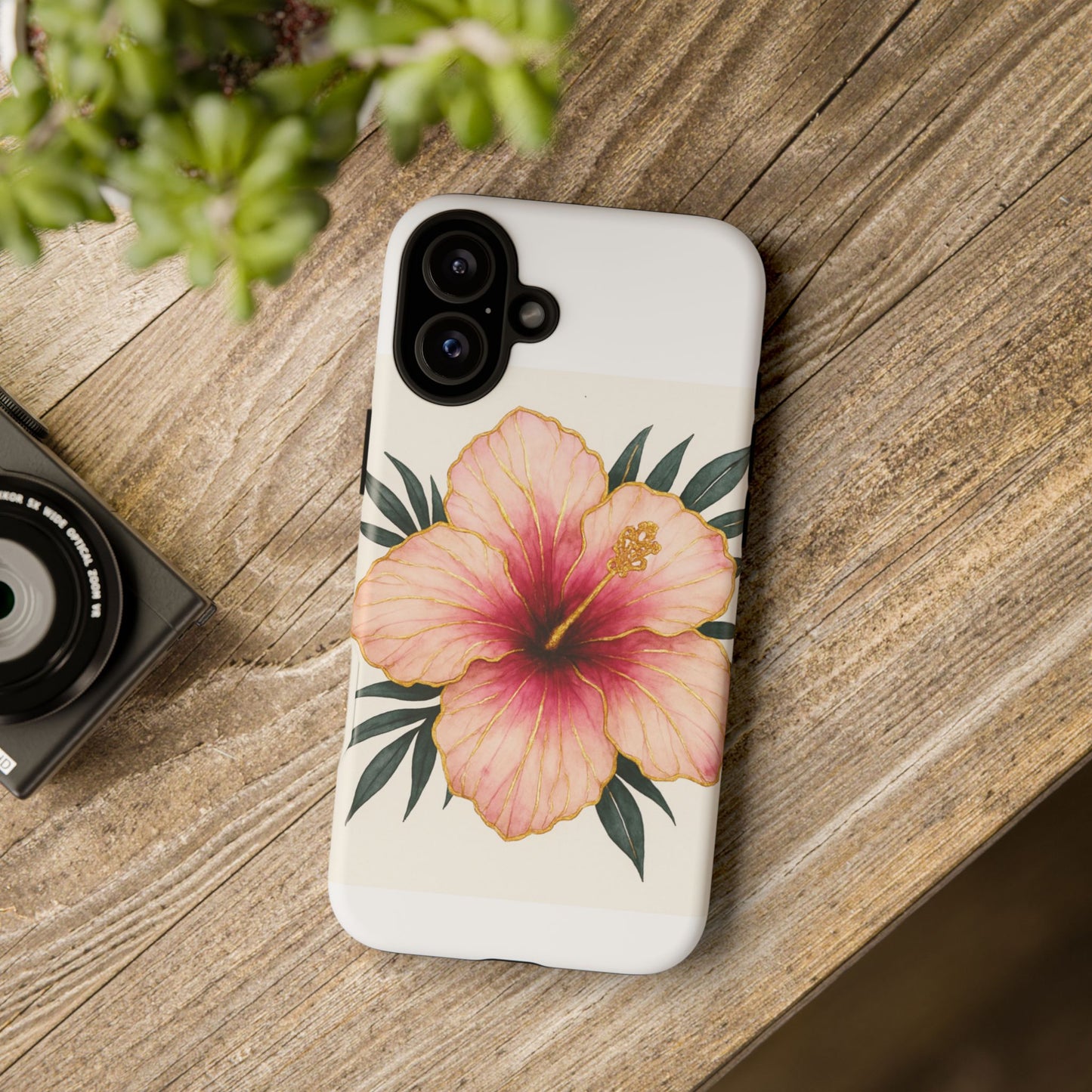 Hibiscus Flower Phone Case | Tropical Floral Design, Tough Phone Cover, Summer Vibes, Gift for Nature Lovers, Birthday Present