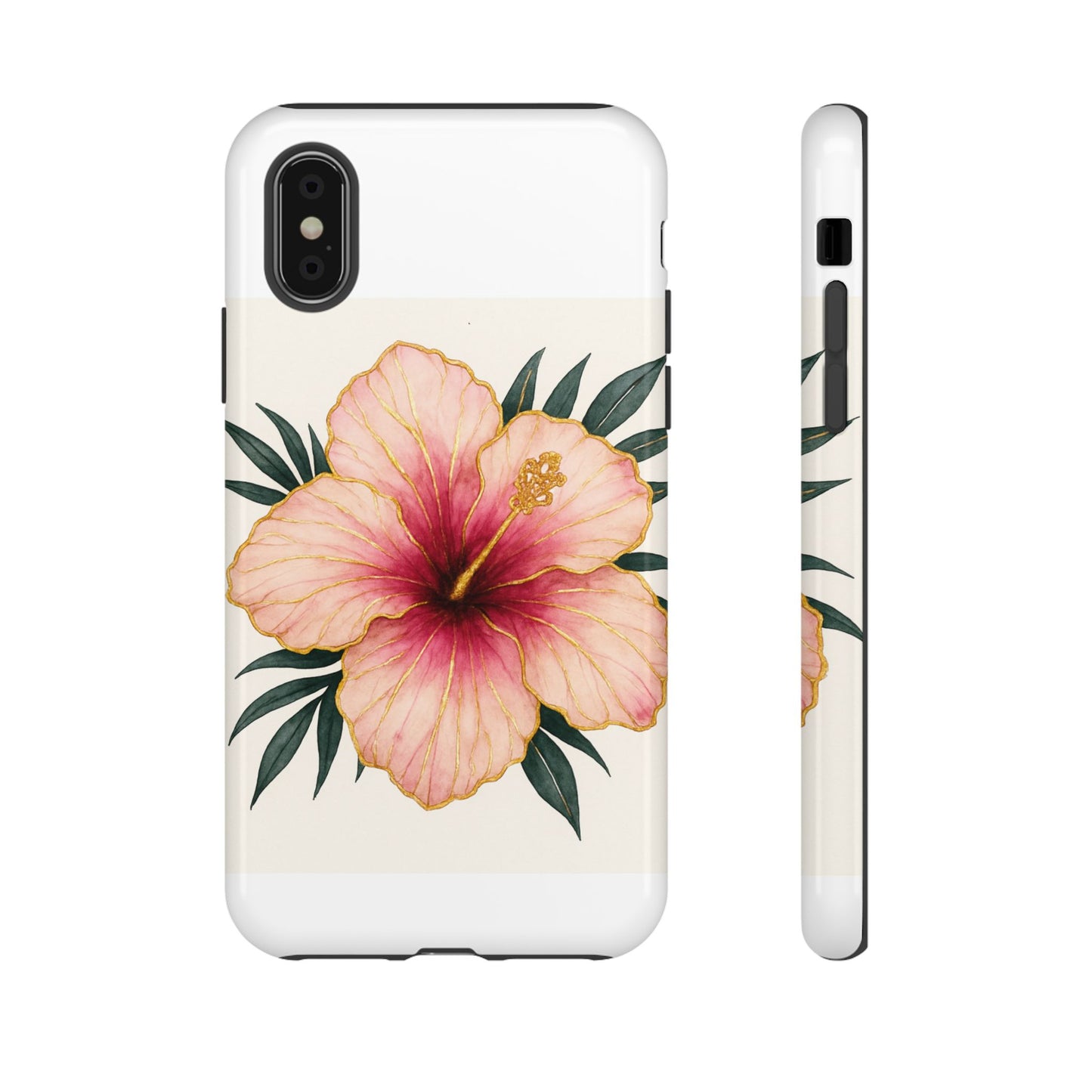 Hibiscus Flower Phone Case | Tropical Floral Design, Tough Phone Cover, Summer Vibes, Gift for Nature Lovers, Birthday Present