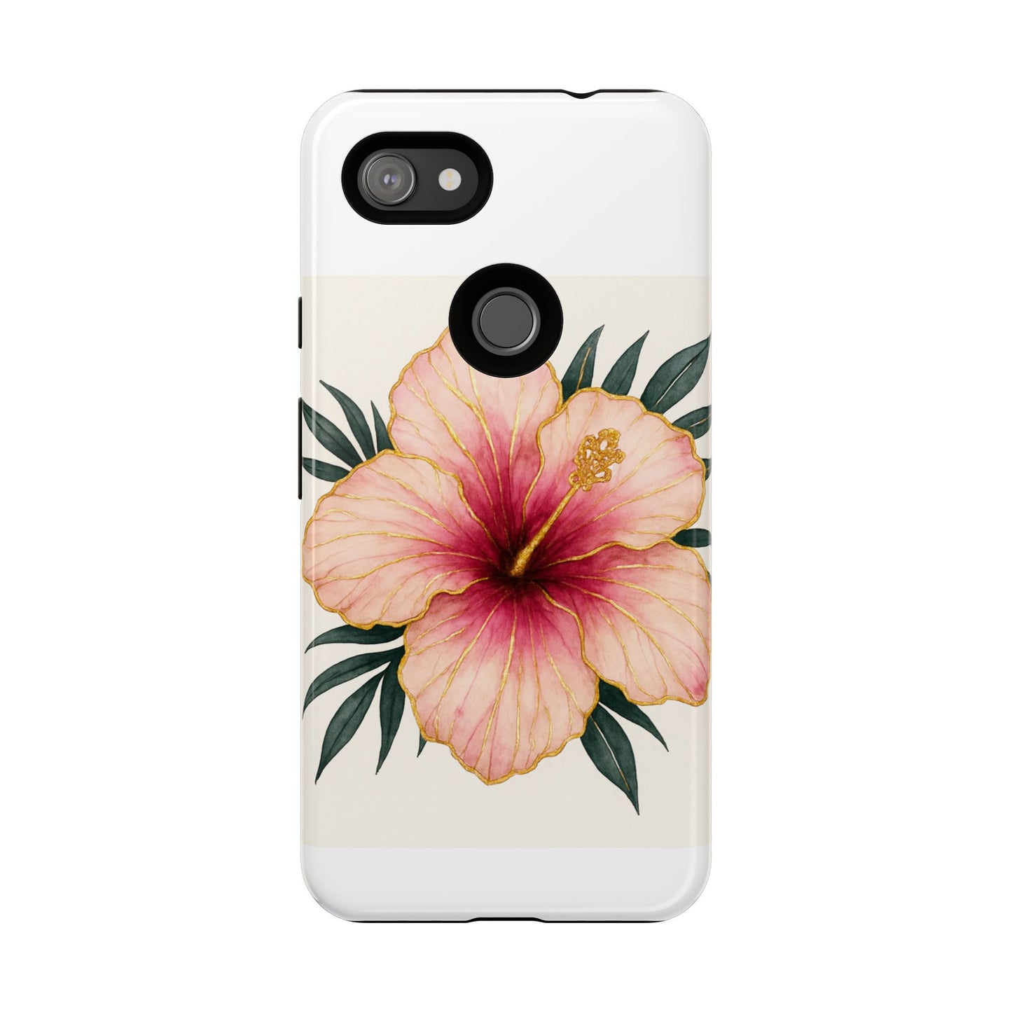 Hibiscus Flower Phone Case | Tropical Floral Design, Tough Phone Cover, Summer Vibes, Gift for Nature Lovers, Birthday Present