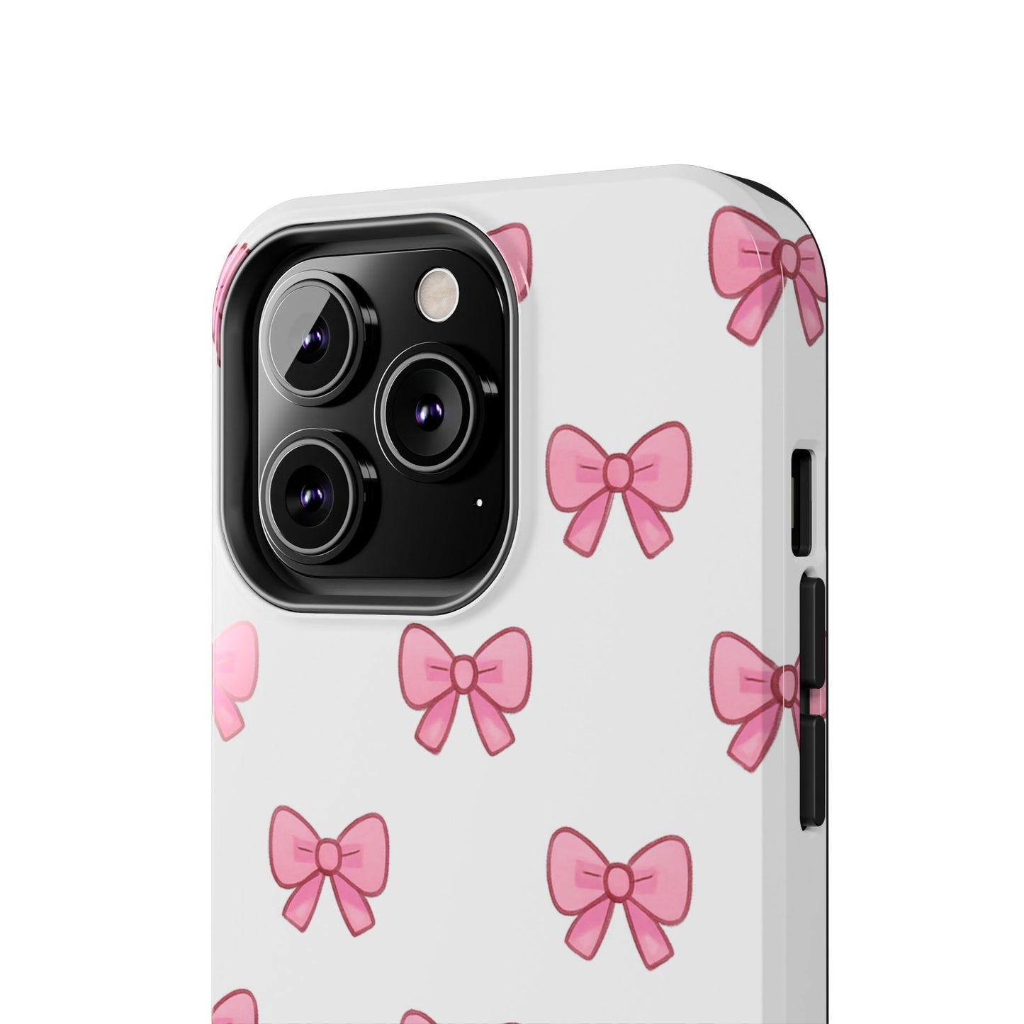 Cute Pink Bow Phone Cases, Tough Phone Cases for Girls, Stylish Phone Covers, Gift for Birthday or Special Occasion, Fashion Accessories