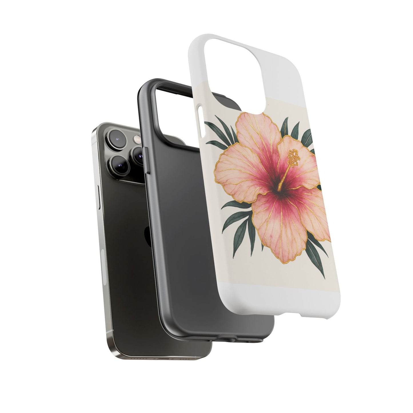 Hibiscus Flower Phone Case | Tropical Floral Design, Tough Phone Cover, Summer Vibes, Gift for Nature Lovers, Birthday Present