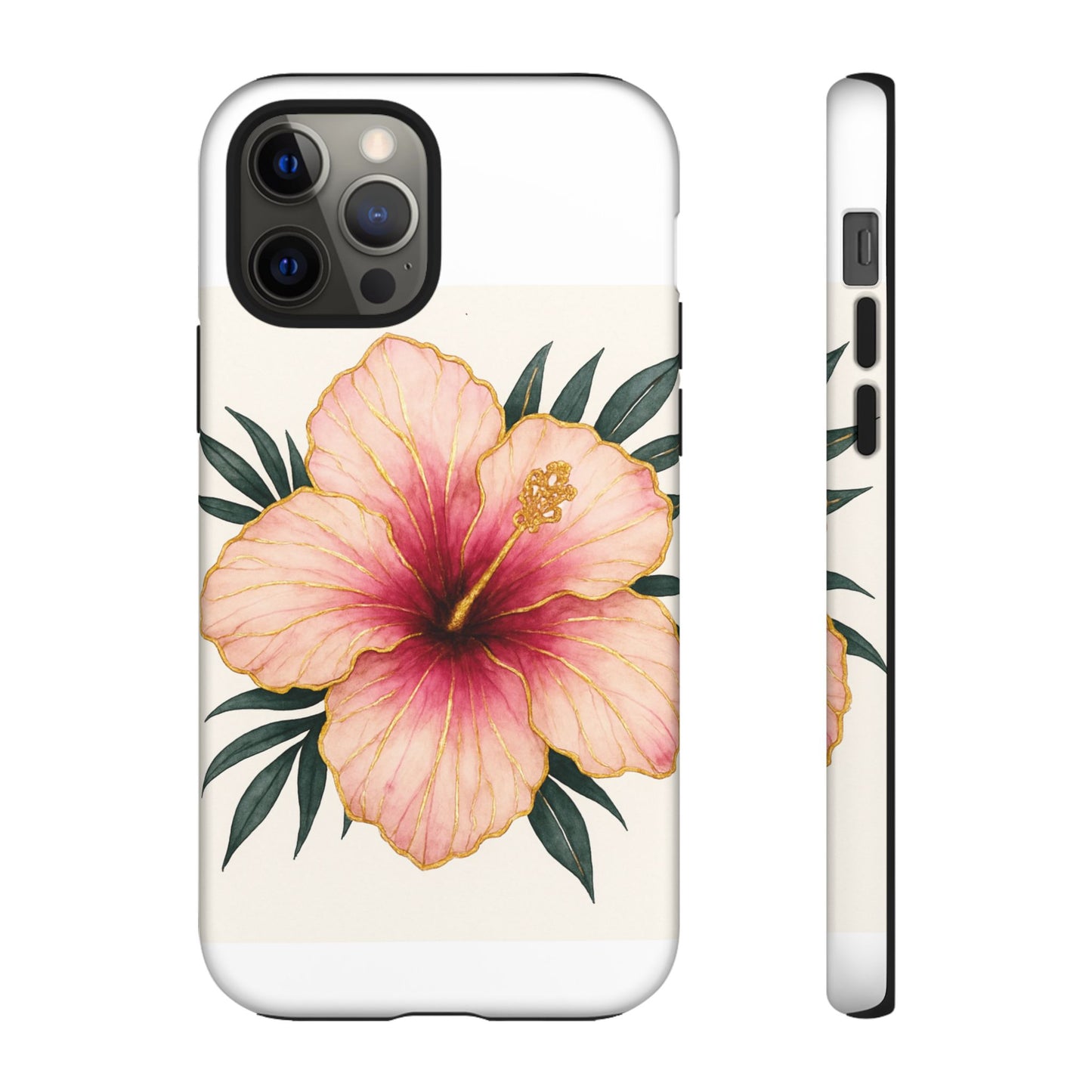 Hibiscus Flower Phone Case | Tropical Floral Design, Tough Phone Cover, Summer Vibes, Gift for Nature Lovers, Birthday Present