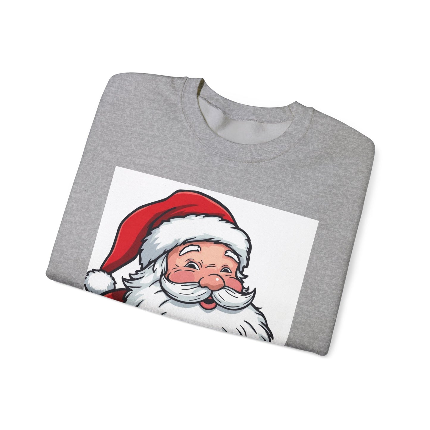 Santa Claus Graphic Sweatshirt - Vintage Merry Christmas Crewneck