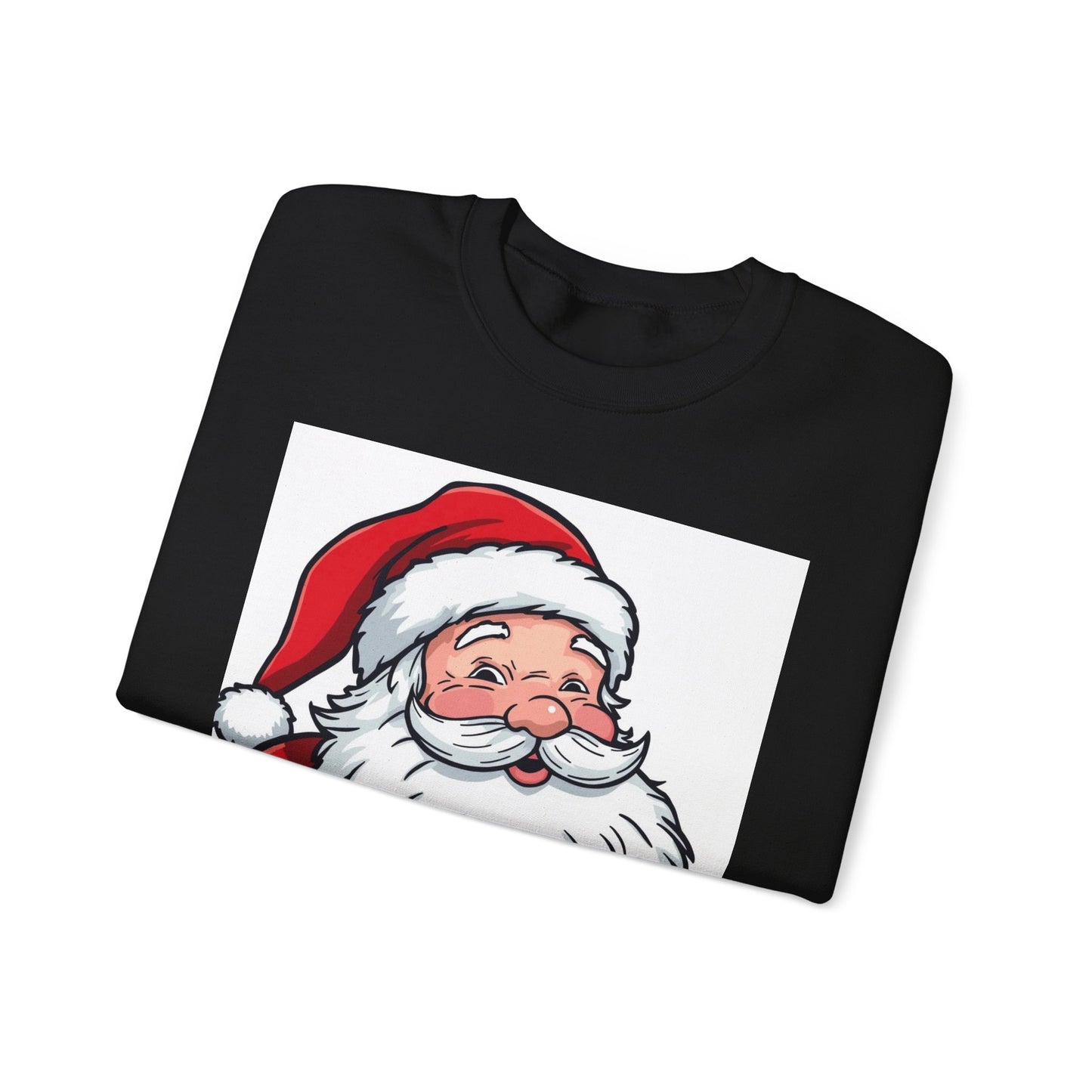Santa Claus Graphic Sweatshirt - Vintage Merry Christmas Crewneck