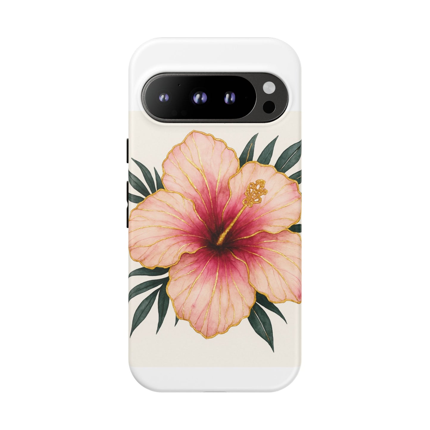 Hibiscus Flower Phone Case | Tropical Floral Design, Tough Phone Cover, Summer Vibes, Gift for Nature Lovers, Birthday Present