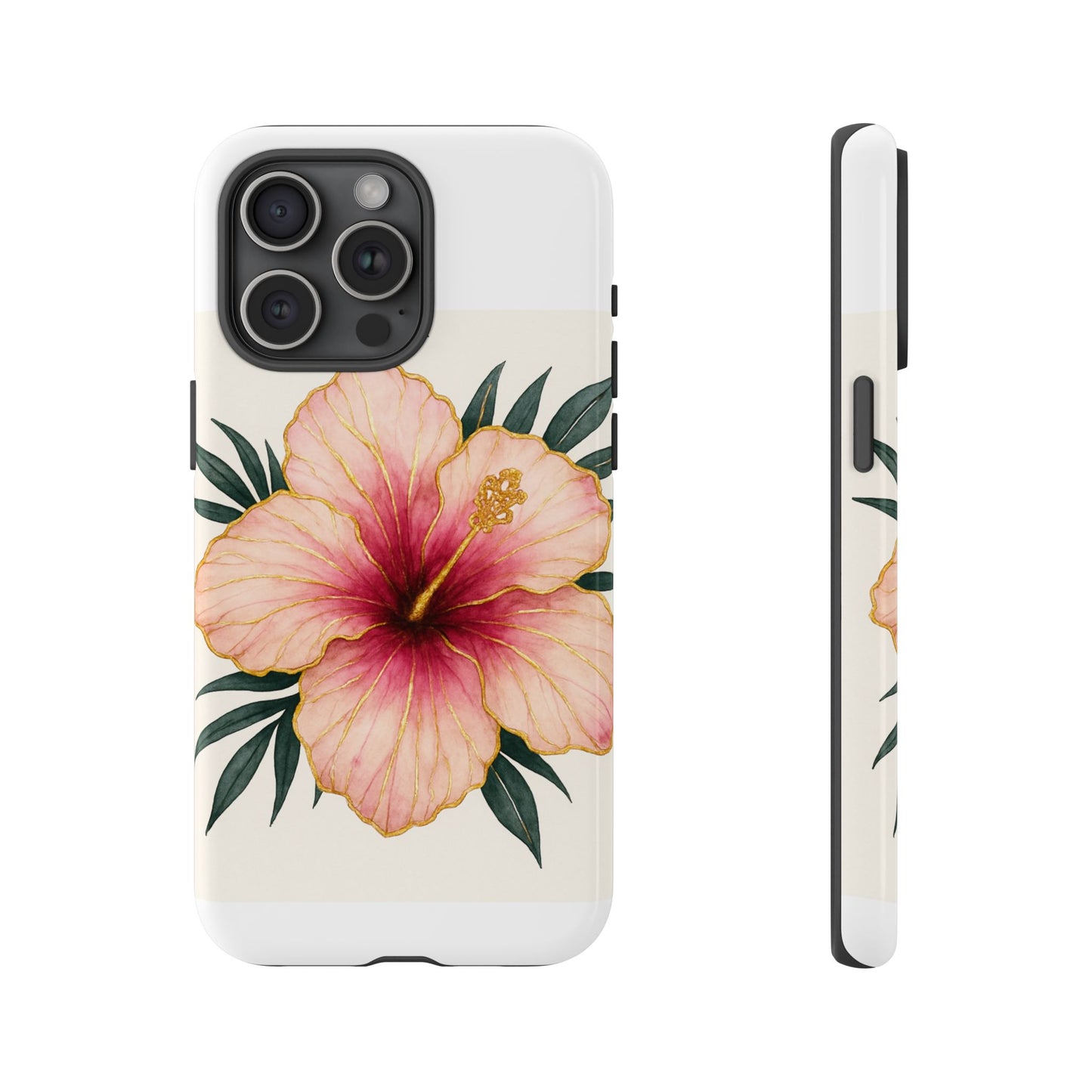 Hibiscus Flower Phone Case | Tropical Floral Design, Tough Phone Cover, Summer Vibes, Gift for Nature Lovers, Birthday Present