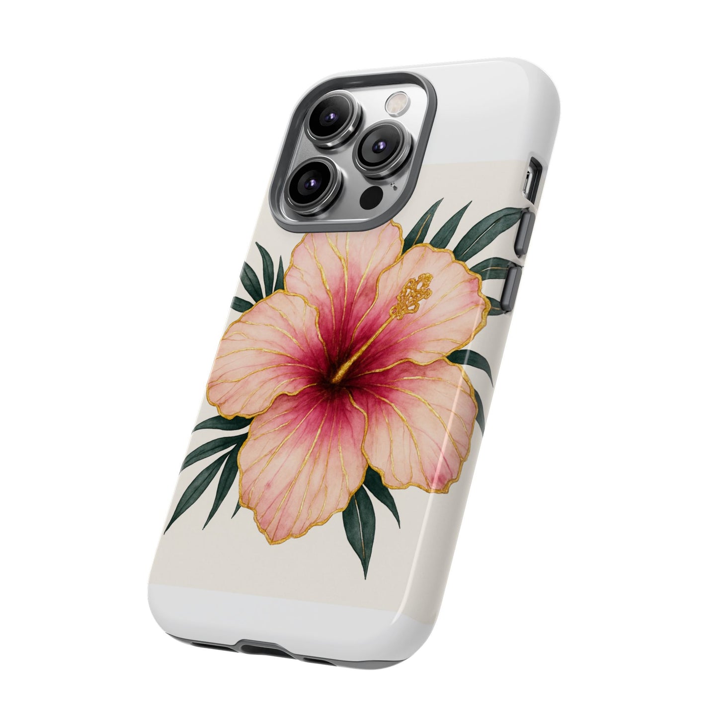 Hibiscus Flower Phone Case | Tropical Floral Design, Tough Phone Cover, Summer Vibes, Gift for Nature Lovers, Birthday Present