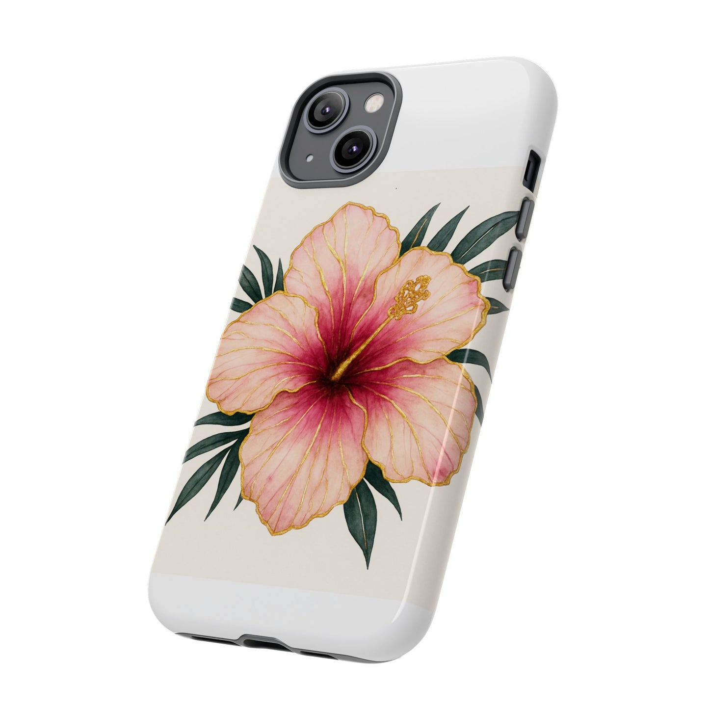 Hibiscus Flower Phone Case | Tropical Floral Design, Tough Phone Cover, Summer Vibes, Gift for Nature Lovers, Birthday Present