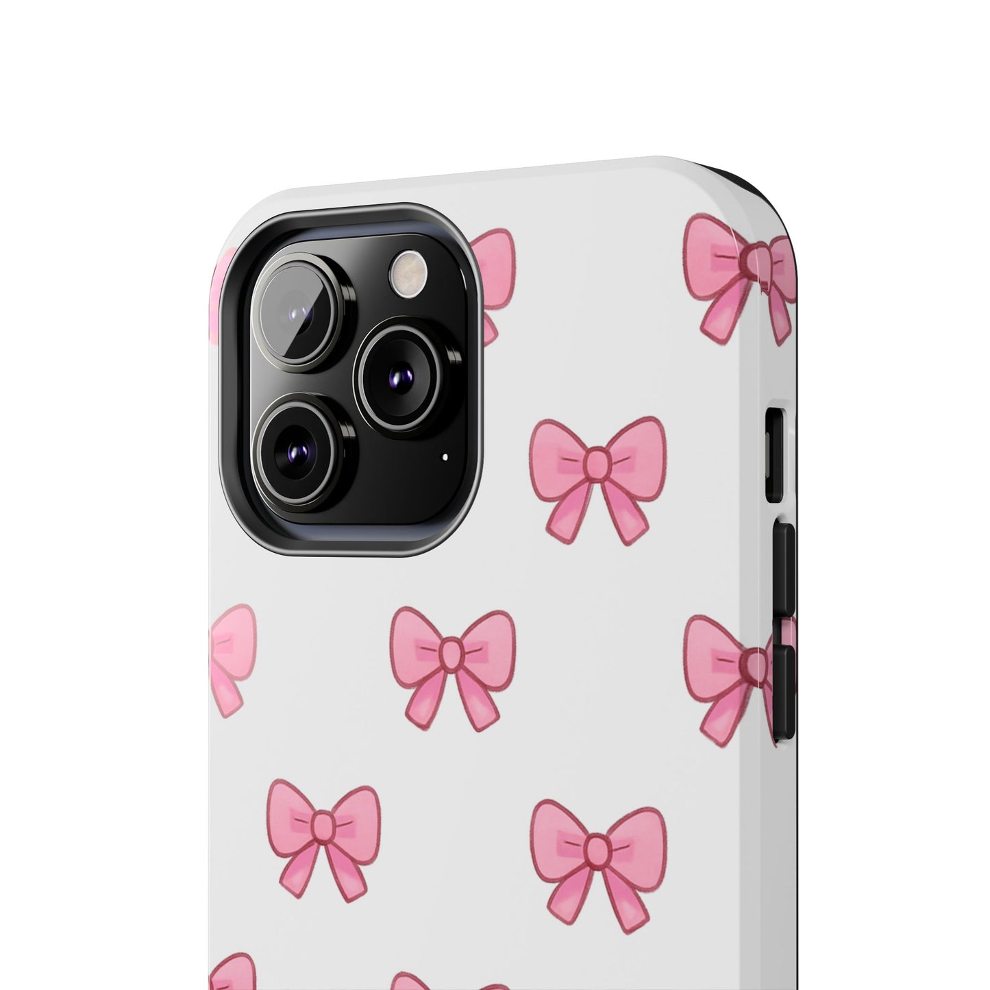 Cute Pink Bow Phone Cases, Tough Phone Cases for Girls, Stylish Phone Covers, Gift for Birthday or Special Occasion, Fashion Accessories