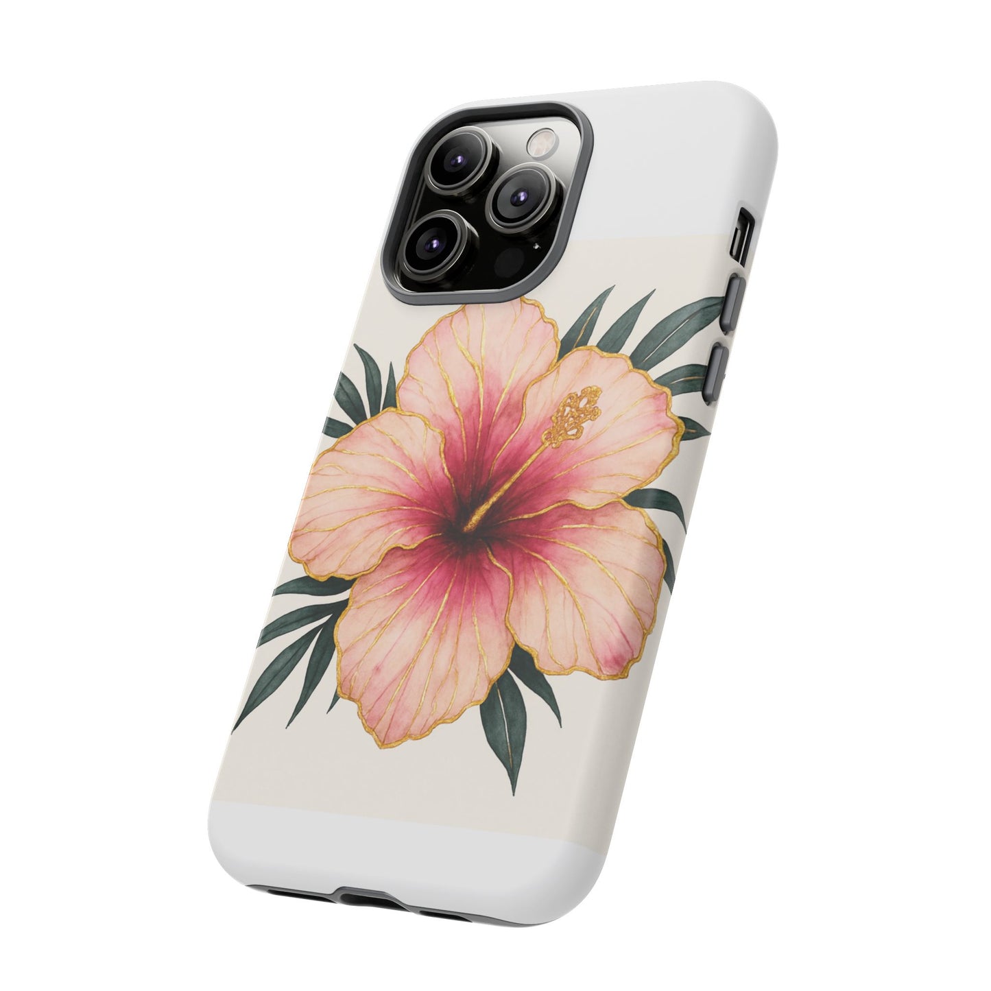 Hibiscus Flower Phone Case | Tropical Floral Design, Tough Phone Cover, Summer Vibes, Gift for Nature Lovers, Birthday Present