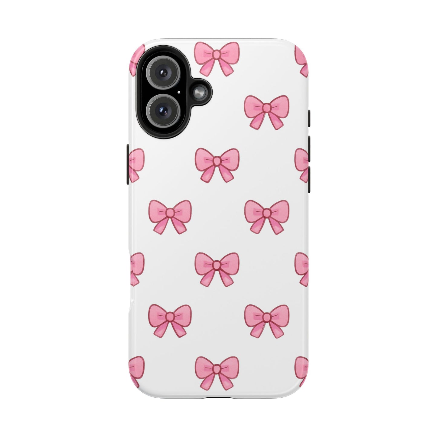 Cute Pink Bow Phone Cases, Tough Phone Cases for Girls, Stylish Phone Covers, Gift for Birthday or Special Occasion, Fashion Accessories