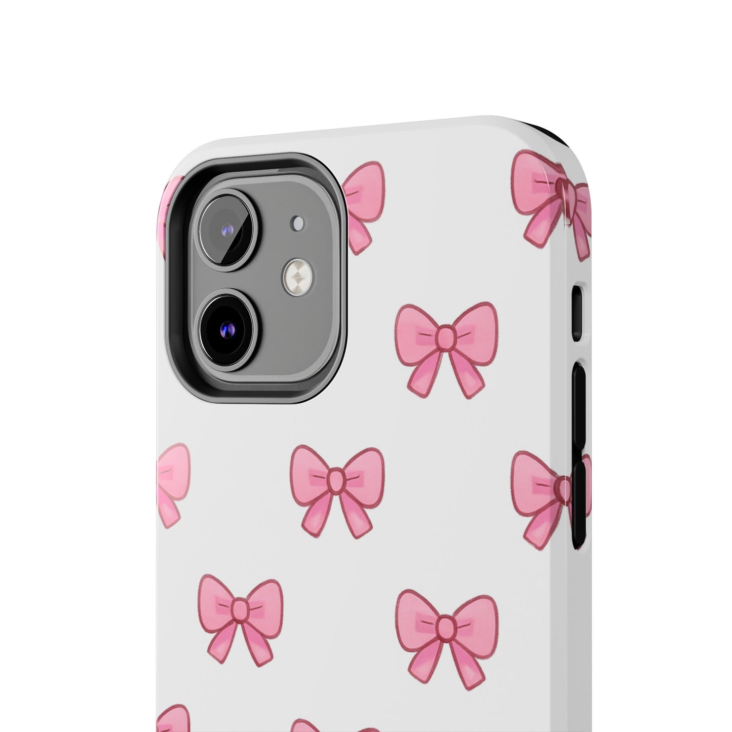 Cute Pink Bow Phone Cases, Tough Phone Cases for Girls, Stylish Phone Covers, Gift for Birthday or Special Occasion, Fashion Accessories
