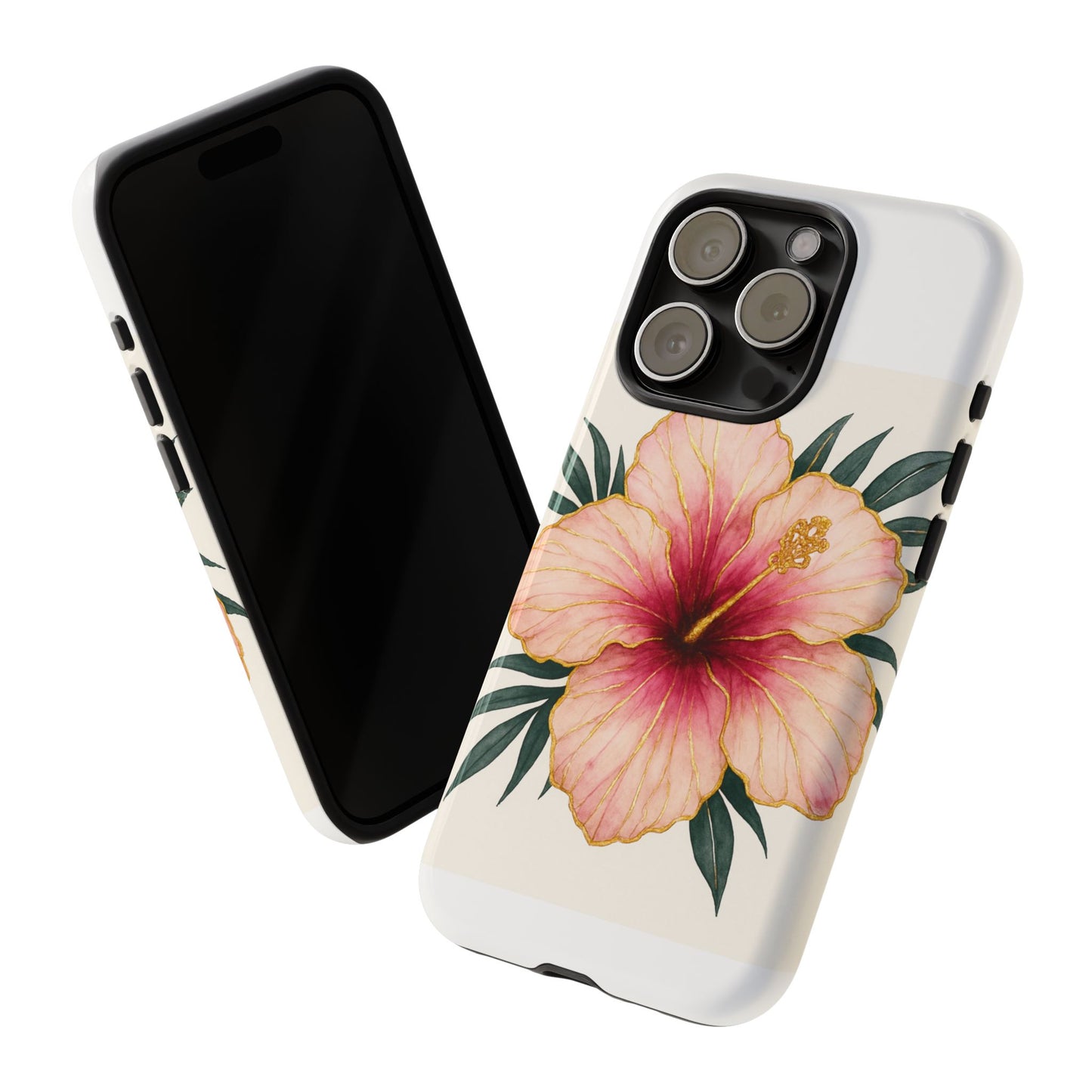 Hibiscus Flower Phone Case | Tropical Floral Design, Tough Phone Cover, Summer Vibes, Gift for Nature Lovers, Birthday Present