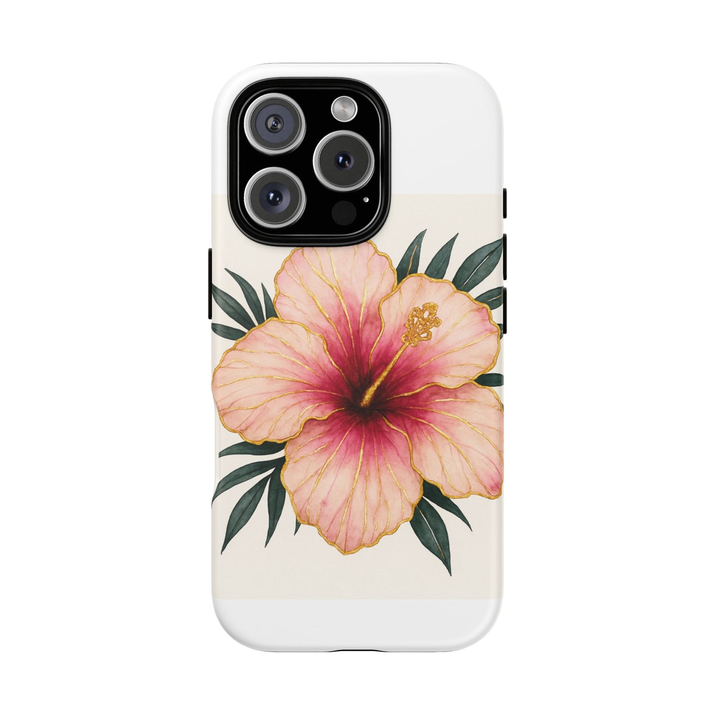 Hibiscus Flower Phone Case | Tropical Floral Design, Tough Phone Cover, Summer Vibes, Gift for Nature Lovers, Birthday Present