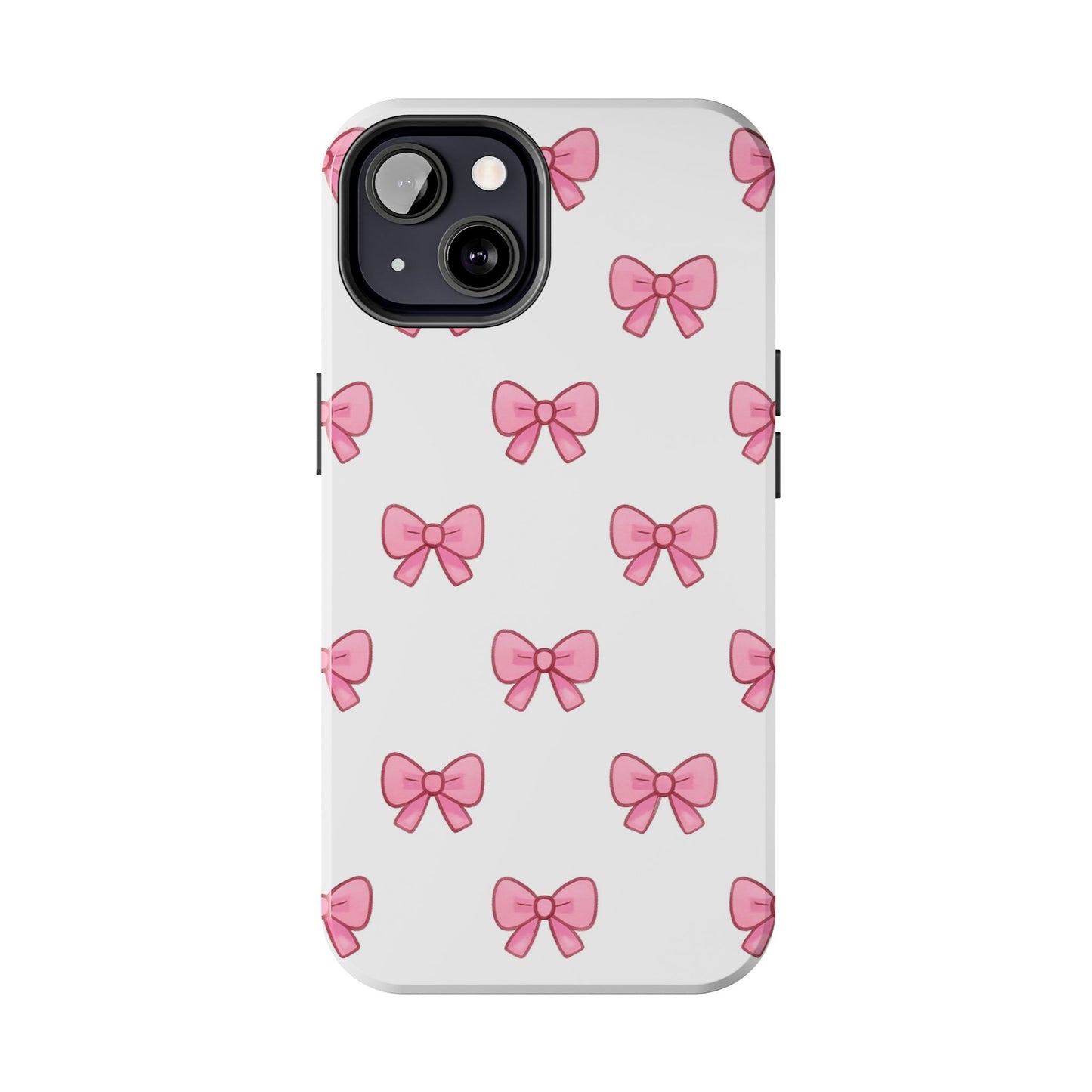 Cute Pink Bow Phone Cases, Tough Phone Cases for Girls, Stylish Phone Covers, Gift for Birthday or Special Occasion, Fashion Accessories