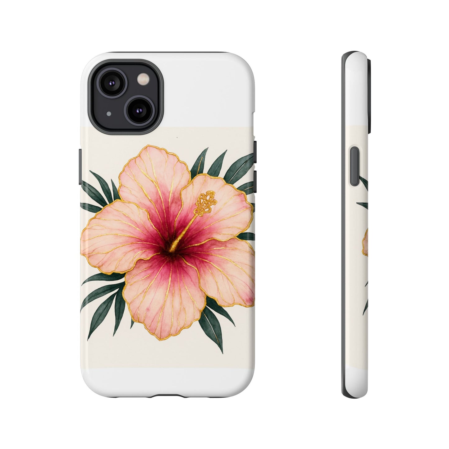 Hibiscus Flower Phone Case | Tropical Floral Design, Tough Phone Cover, Summer Vibes, Gift for Nature Lovers, Birthday Present