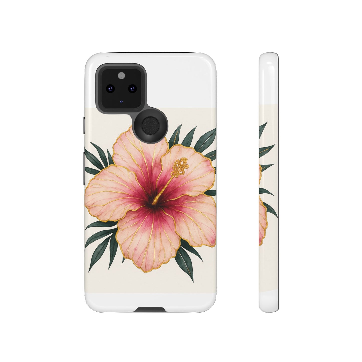 Hibiscus Flower Phone Case | Tropical Floral Design, Tough Phone Cover, Summer Vibes, Gift for Nature Lovers, Birthday Present