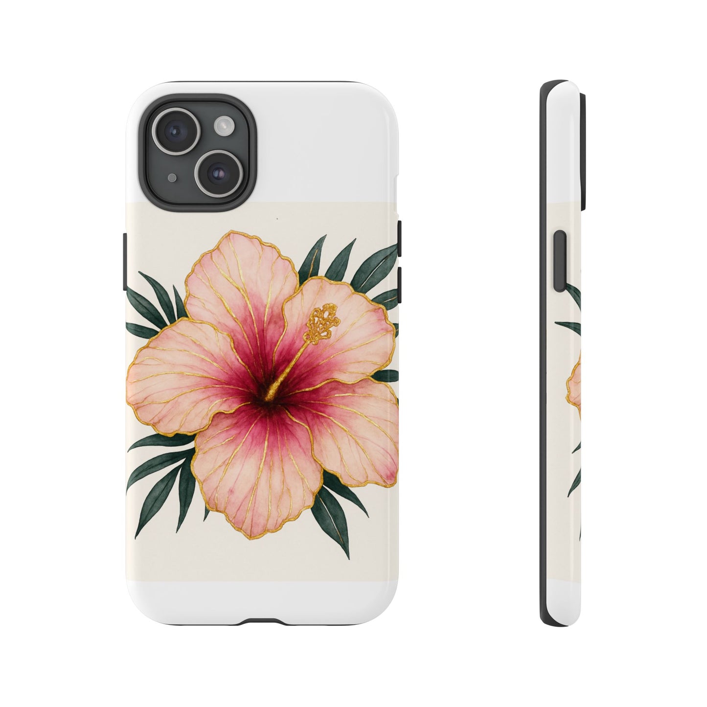 Hibiscus Flower Phone Case | Tropical Floral Design, Tough Phone Cover, Summer Vibes, Gift for Nature Lovers, Birthday Present