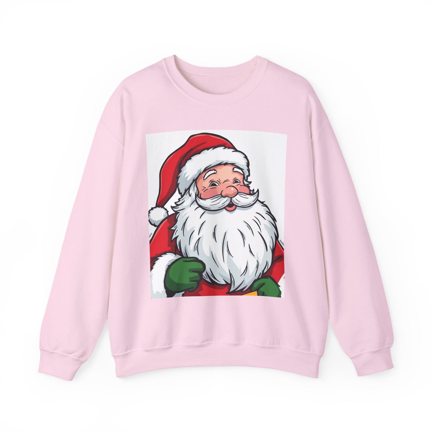 Santa Claus Graphic Sweatshirt - Vintage Merry Christmas Crewneck