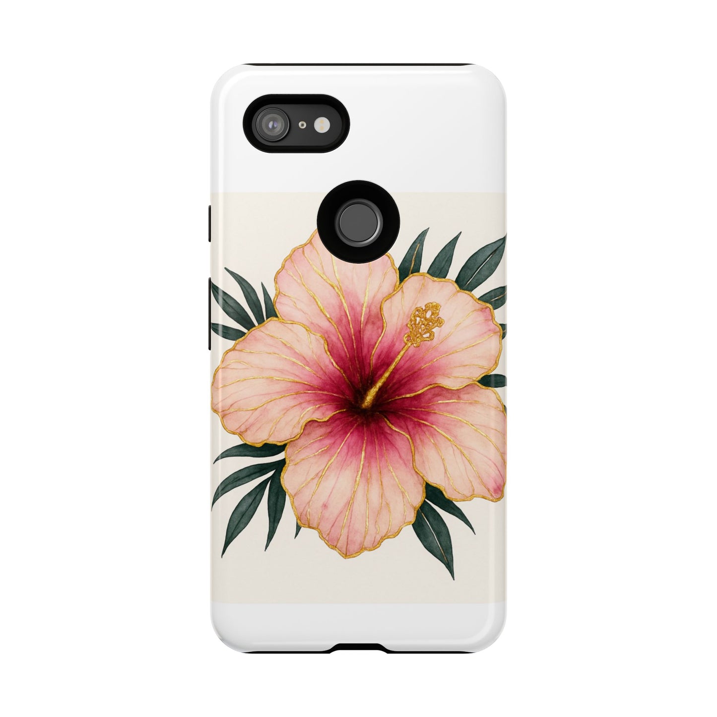 Hibiscus Flower Phone Case | Tropical Floral Design, Tough Phone Cover, Summer Vibes, Gift for Nature Lovers, Birthday Present