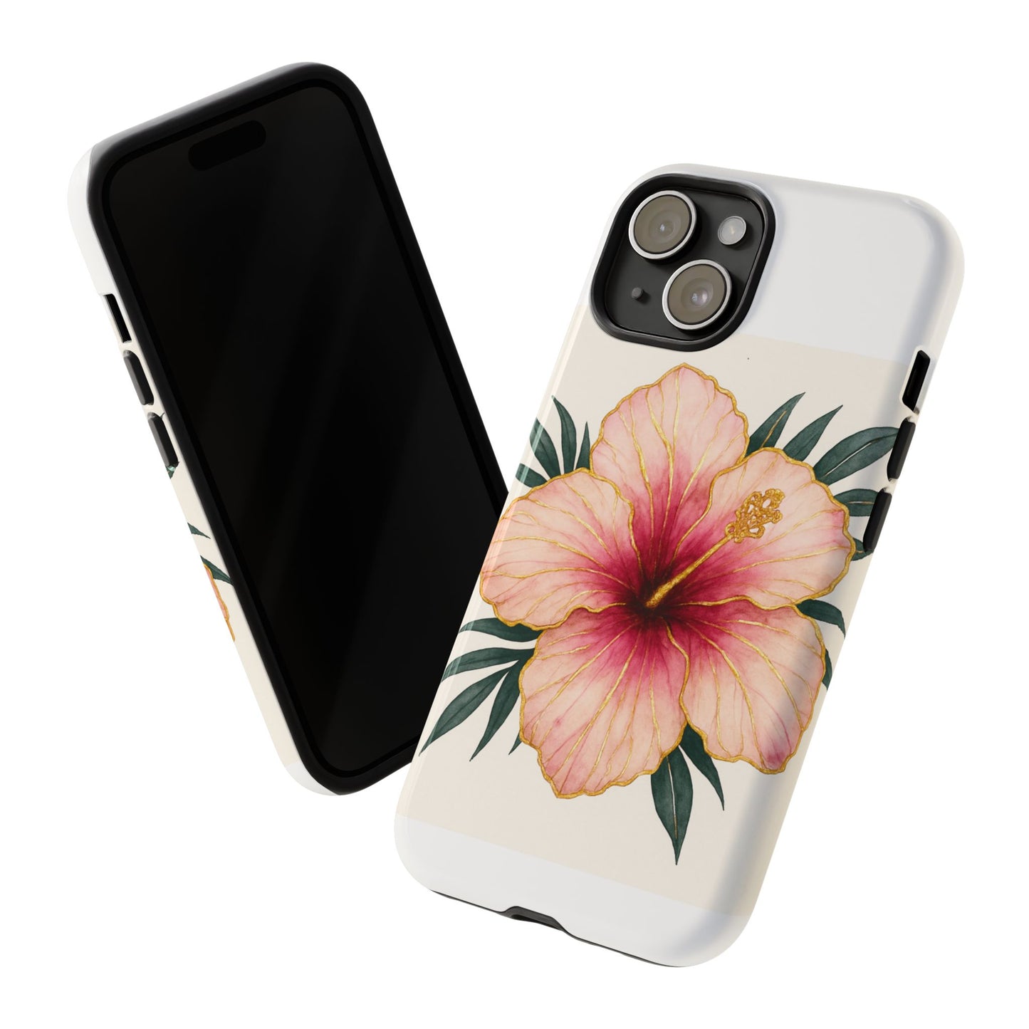 Hibiscus Flower Phone Case | Tropical Floral Design, Tough Phone Cover, Summer Vibes, Gift for Nature Lovers, Birthday Present