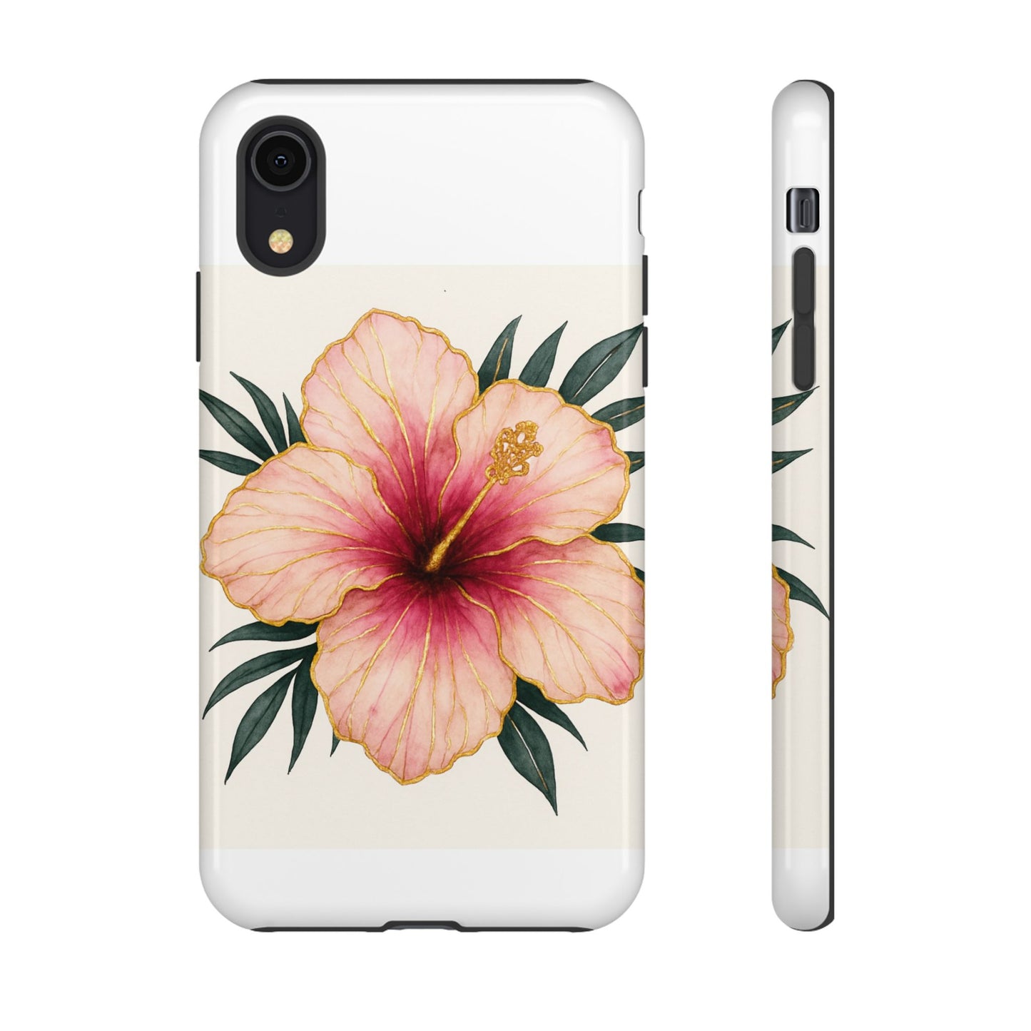 Hibiscus Flower Phone Case | Tropical Floral Design, Tough Phone Cover, Summer Vibes, Gift for Nature Lovers, Birthday Present
