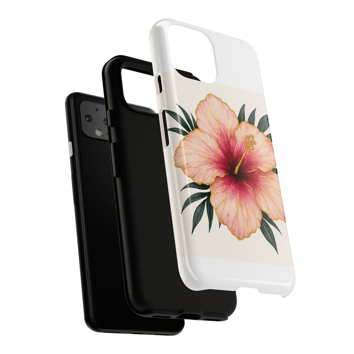 Hibiscus Flower Phone Case | Tropical Floral Design, Tough Phone Cover, Summer Vibes, Gift for Nature Lovers, Birthday Present