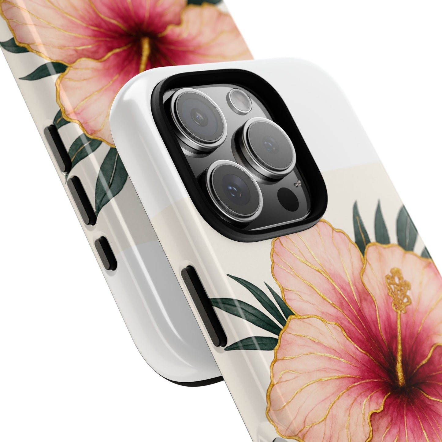 Hibiscus Flower Phone Case | Tropical Floral Design, Tough Phone Cover, Summer Vibes, Gift for Nature Lovers, Birthday Present