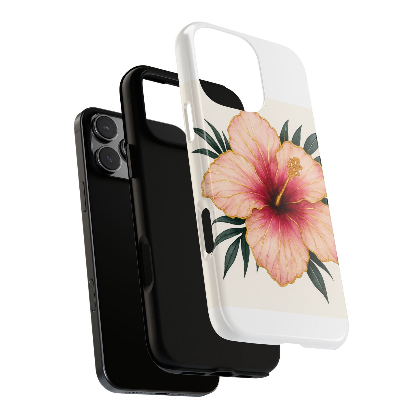 Hibiscus Flower Phone Case | Tropical Floral Design, Tough Phone Cover, Summer Vibes, Gift for Nature Lovers, Birthday Present