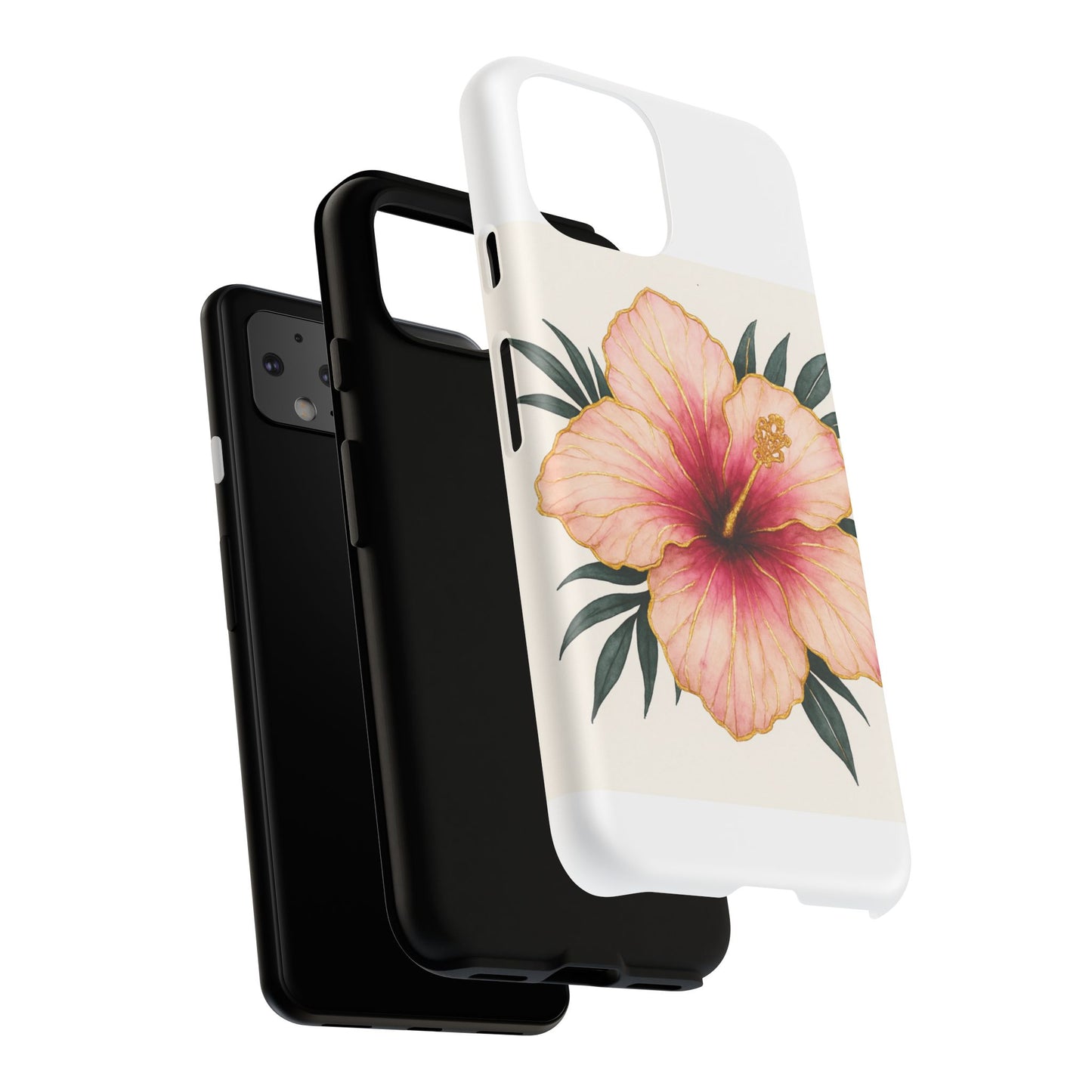 Hibiscus Flower Phone Case | Tropical Floral Design, Tough Phone Cover, Summer Vibes, Gift for Nature Lovers, Birthday Present