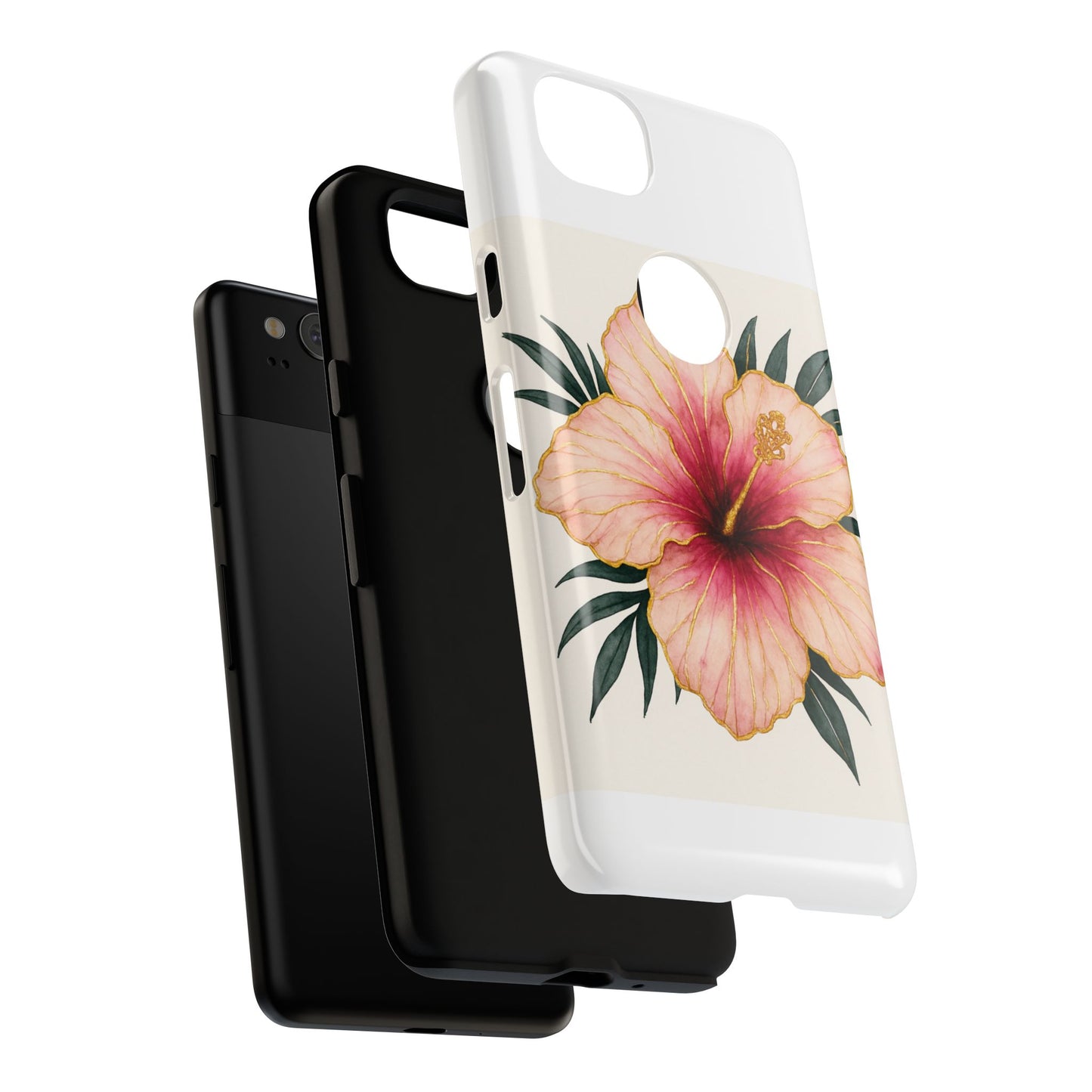 Hibiscus Flower Phone Case | Tropical Floral Design, Tough Phone Cover, Summer Vibes, Gift for Nature Lovers, Birthday Present