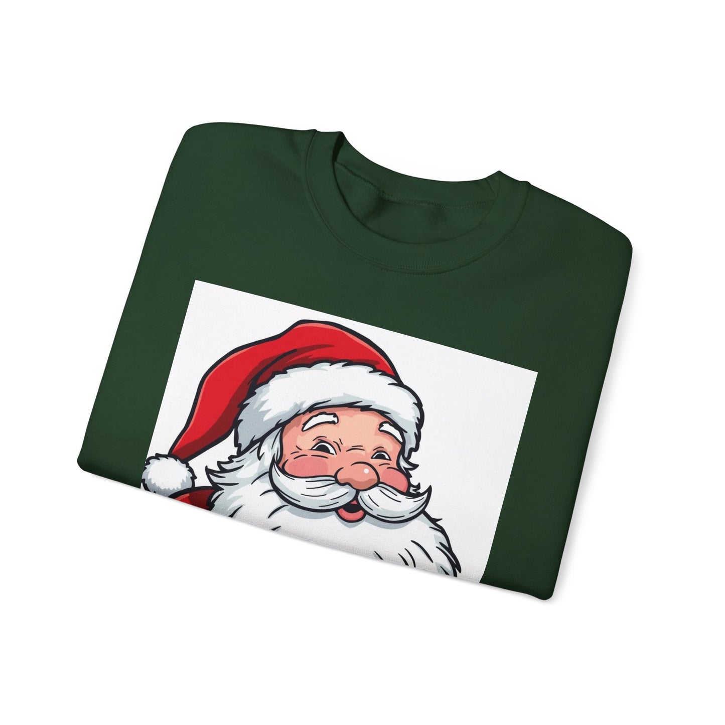 Santa Claus Graphic Sweatshirt - Vintage Merry Christmas Crewneck
