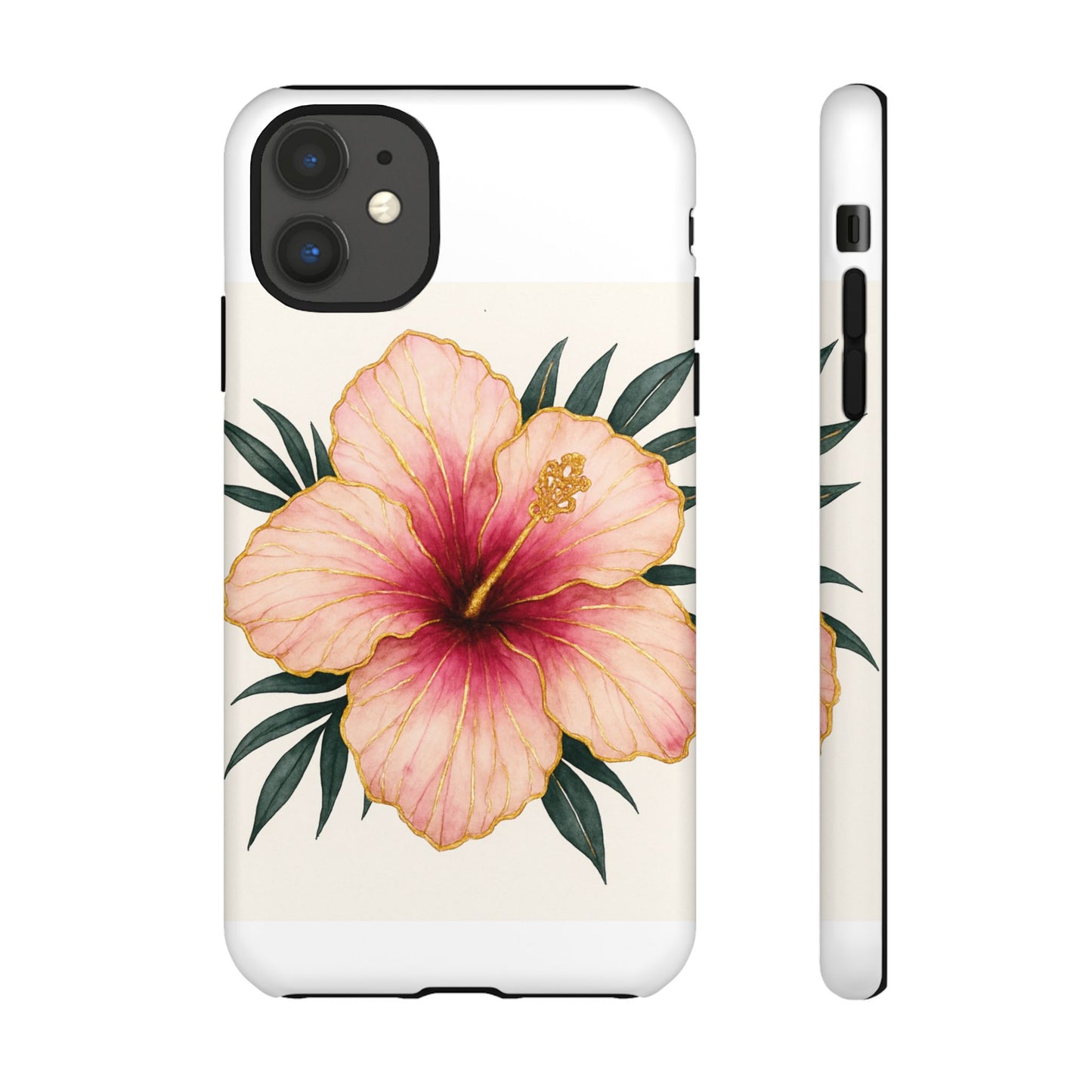 Hibiscus Flower Phone Case | Tropical Floral Design, Tough Phone Cover, Summer Vibes, Gift for Nature Lovers, Birthday Present