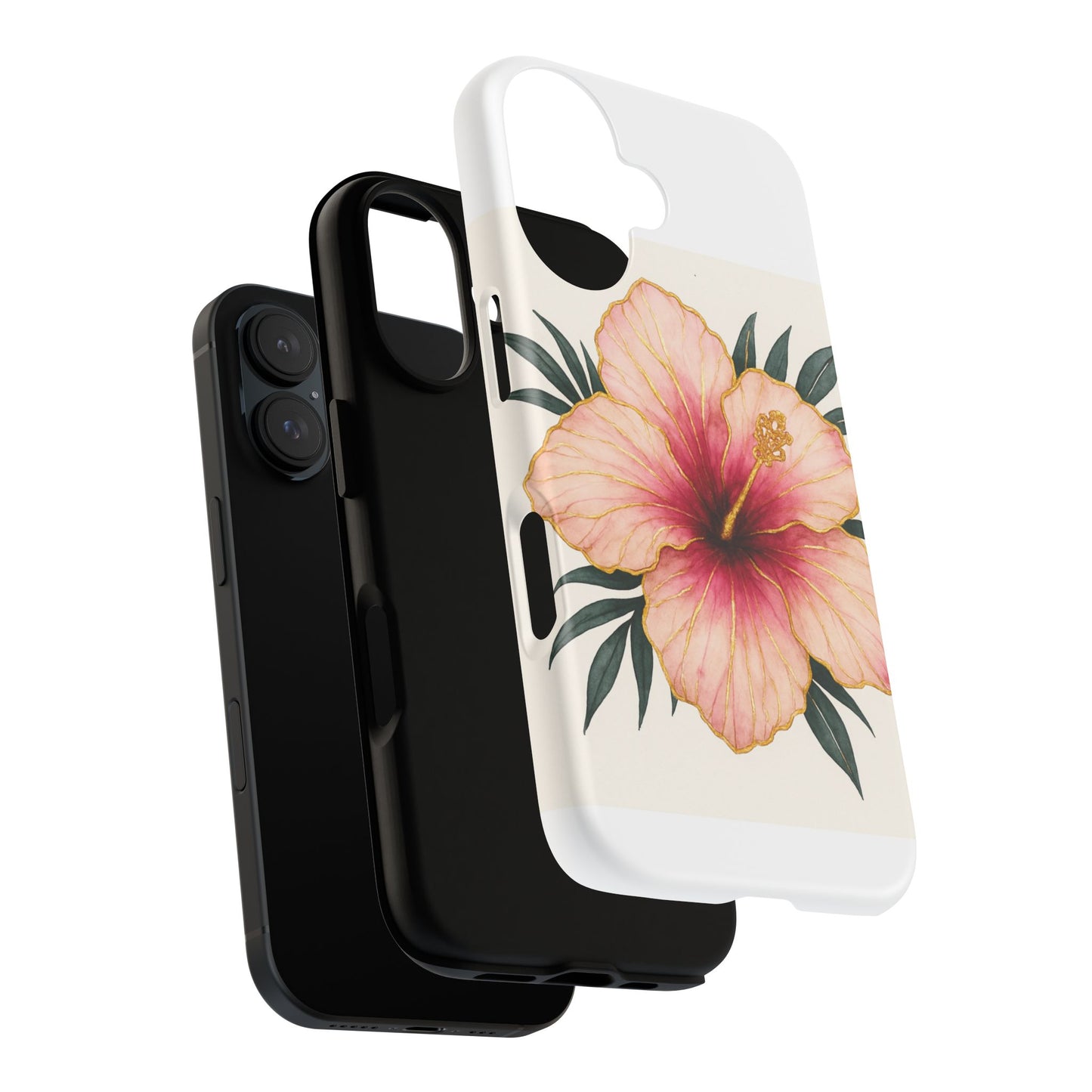 Hibiscus Flower Phone Case | Tropical Floral Design, Tough Phone Cover, Summer Vibes, Gift for Nature Lovers, Birthday Present