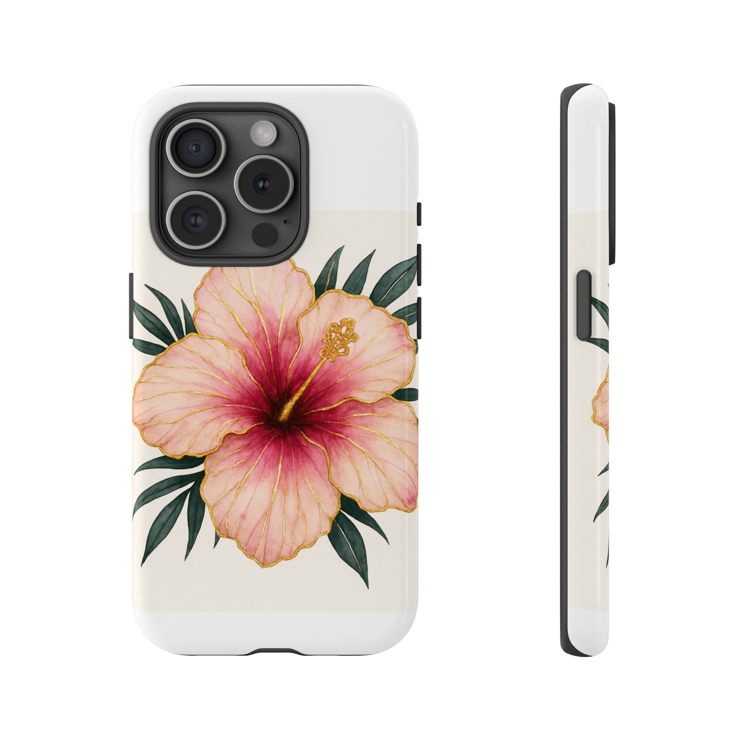 Hibiscus Flower Phone Case | Tropical Floral Design, Tough Phone Cover, Summer Vibes, Gift for Nature Lovers, Birthday Present